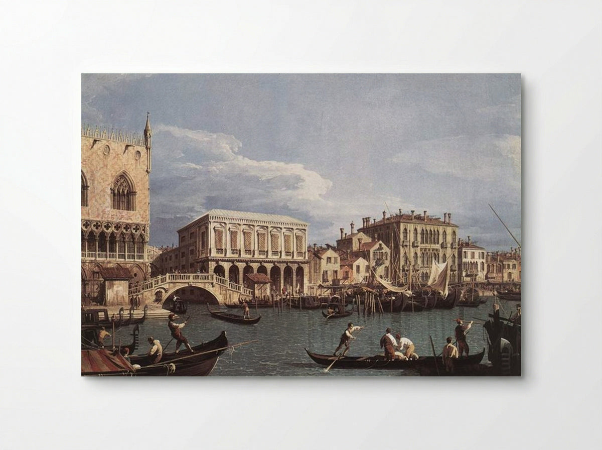 The Molo and the Riva degli Schiavoni from the St. Mark's Basin - Canaletto - Poster