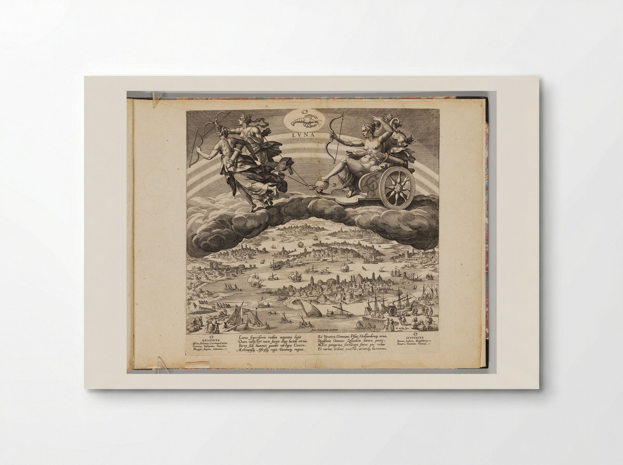 The Moon (Luna) - Johann Sadeler I - Poster