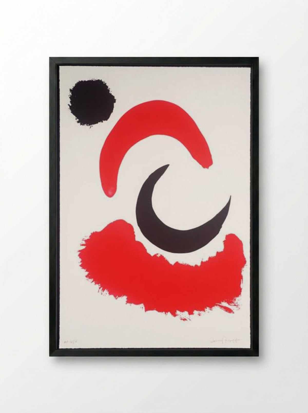 The Moon Rising - Terry Frost - Framed Print Black