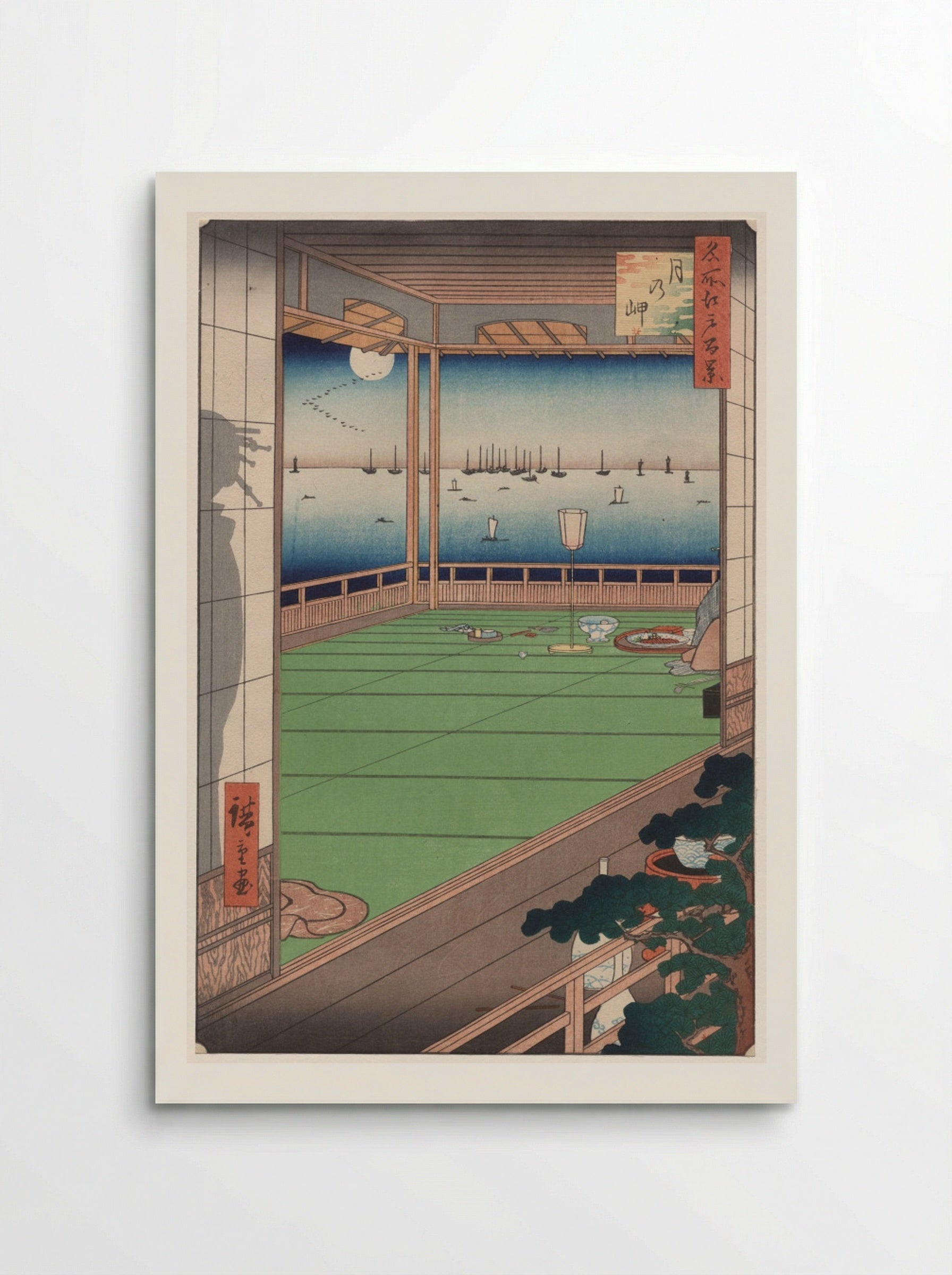 The Moon-Viewing Promontory - Utagawa Hiroshige - Poster