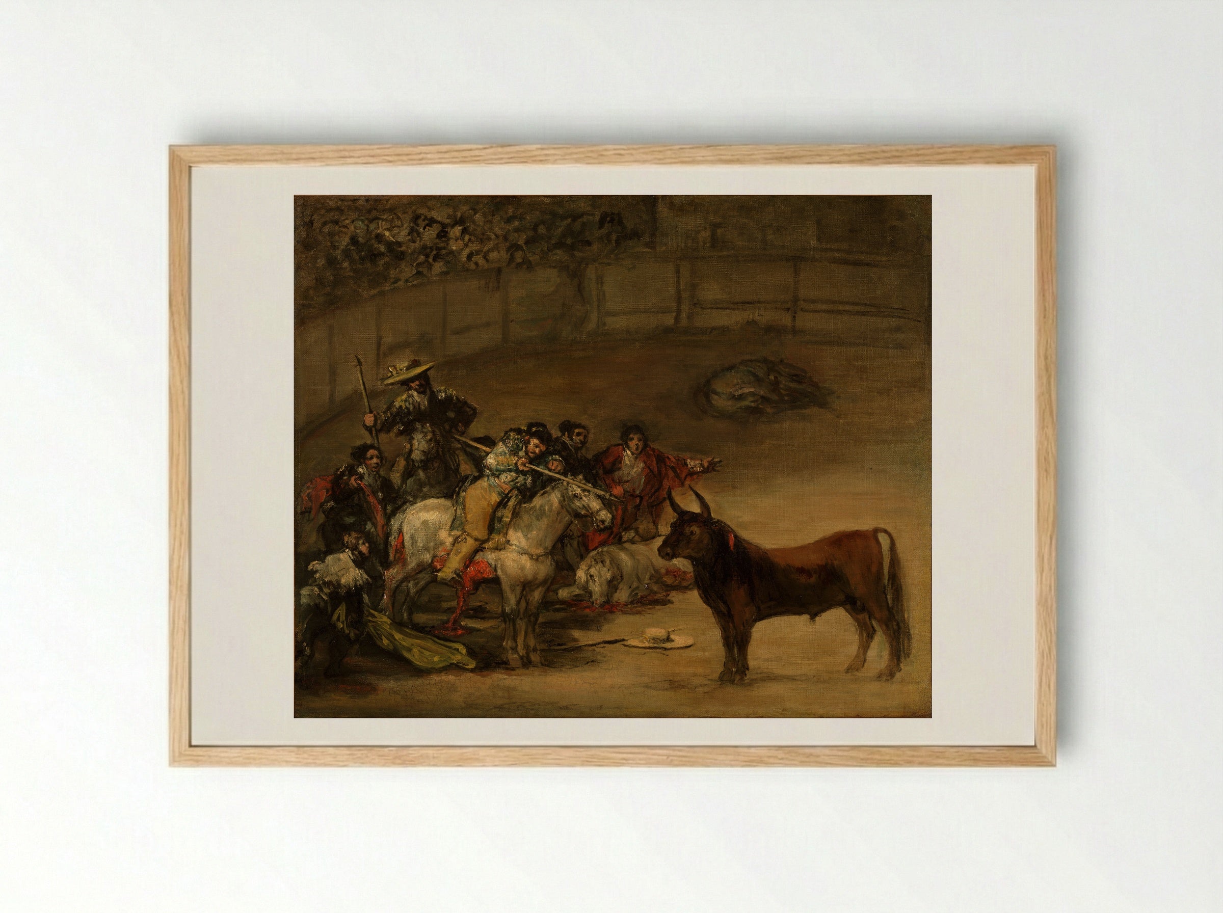 The Moors Settled in Spain - Francisco José de Goya y Lucientes - Framed Print Wood