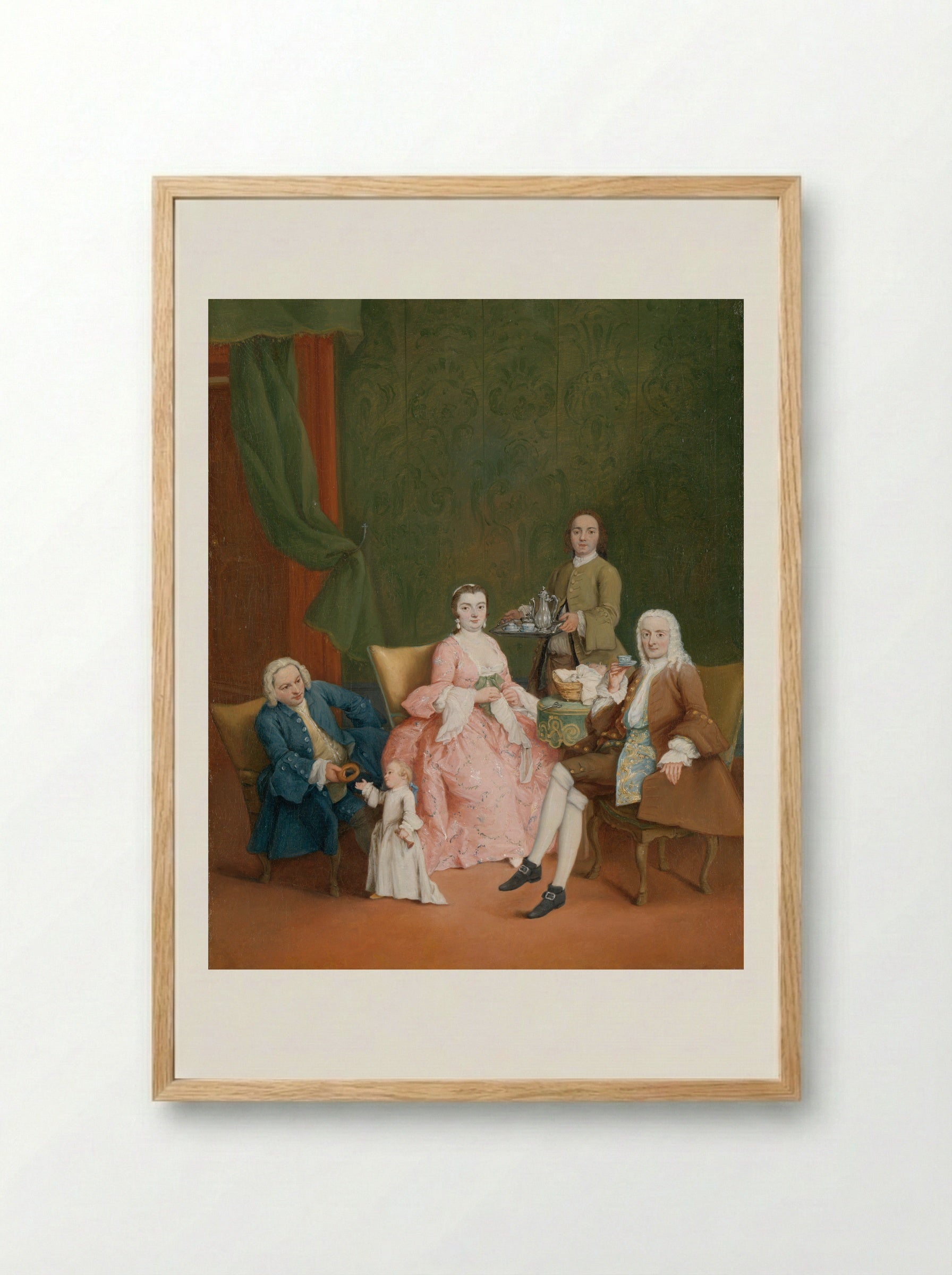 The Morning Chocolate - Pietro Longhi - Framed Print Wood