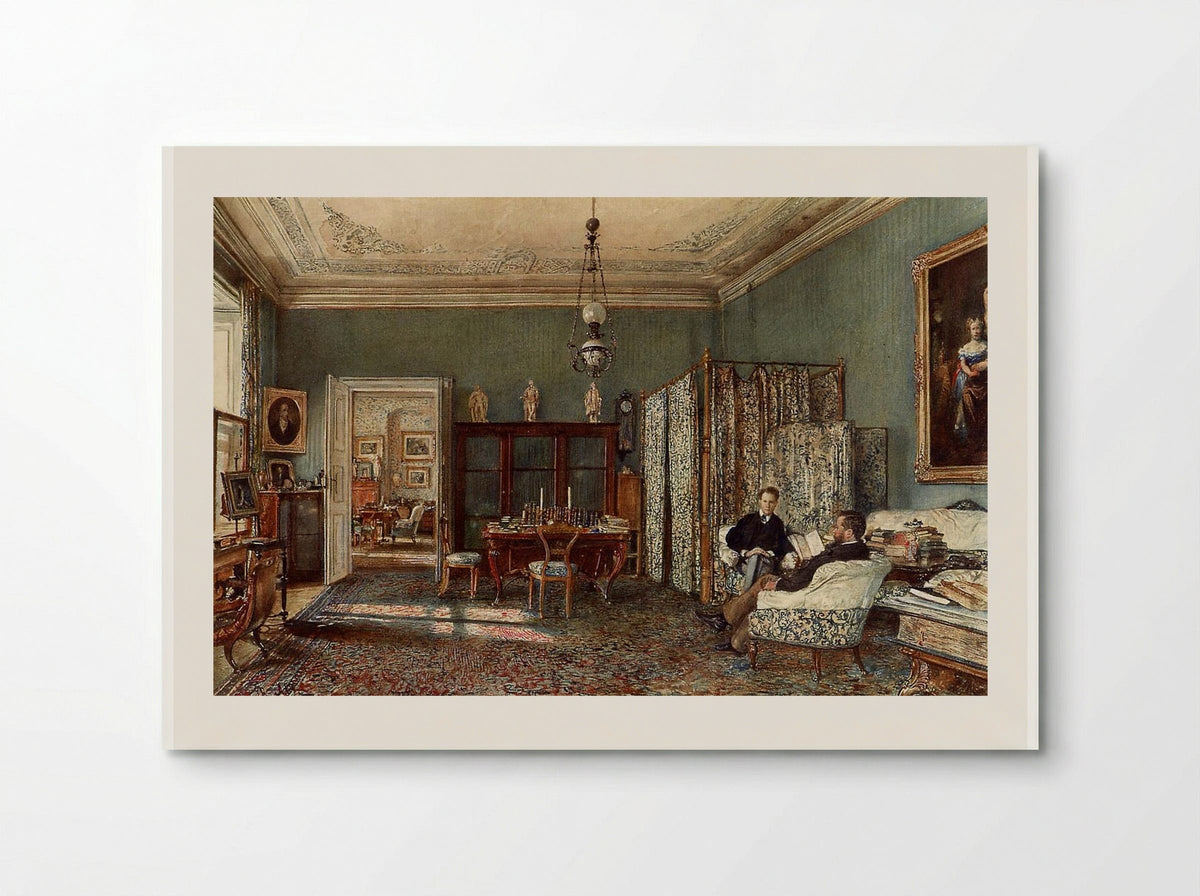 The Morning Room of the Palais Lanckoronski, Vienna - Rudolf von Alt - Poster