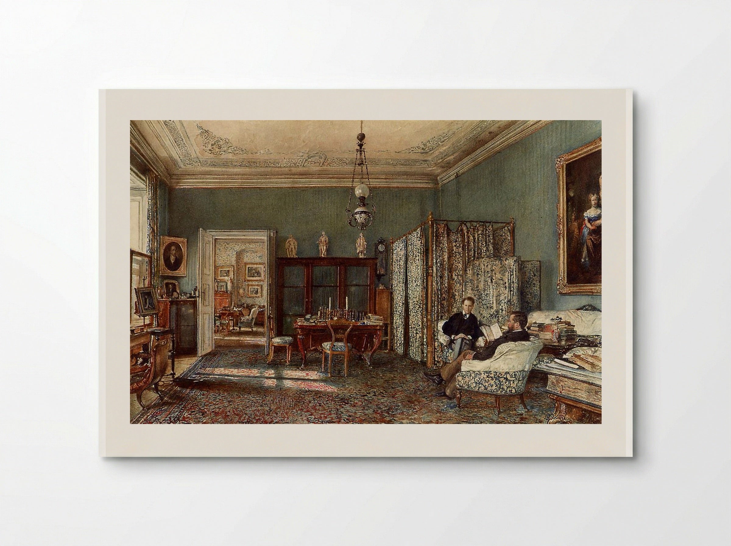 The Morning Room of the Palais Lanckoronski, Vienna - Rudolf von Alt - Poster