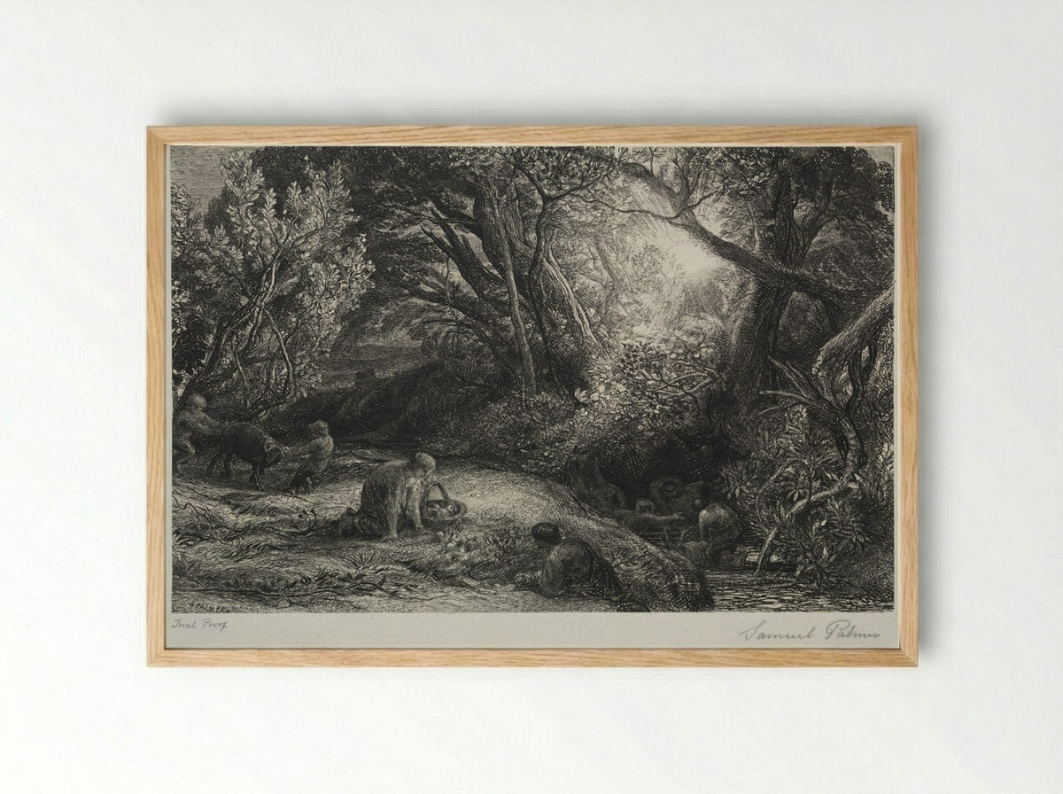 The Morning of Life - Samuel Palmer - Framed Print Wood