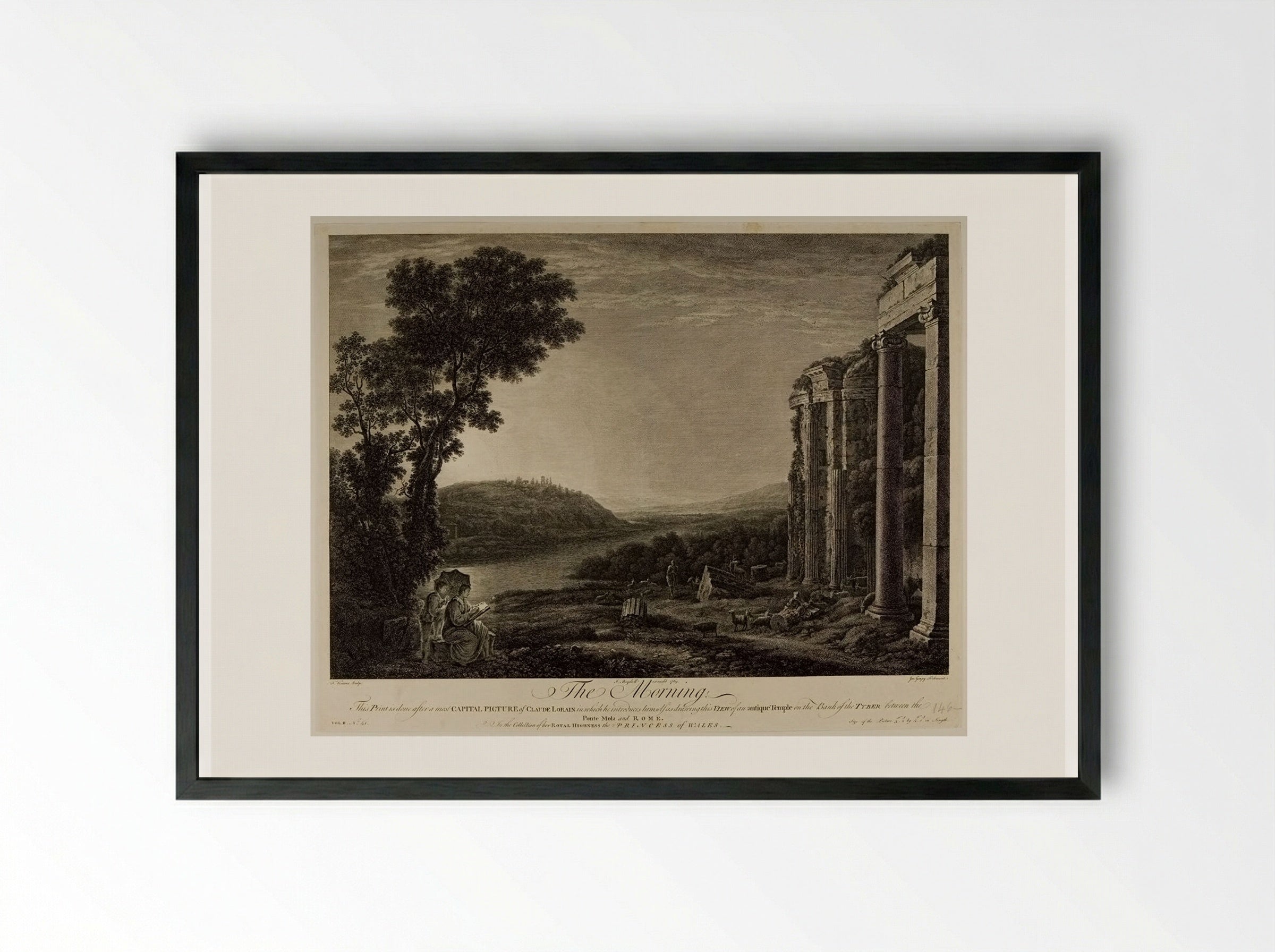 The Morning - François Vivares - Framed Print Black