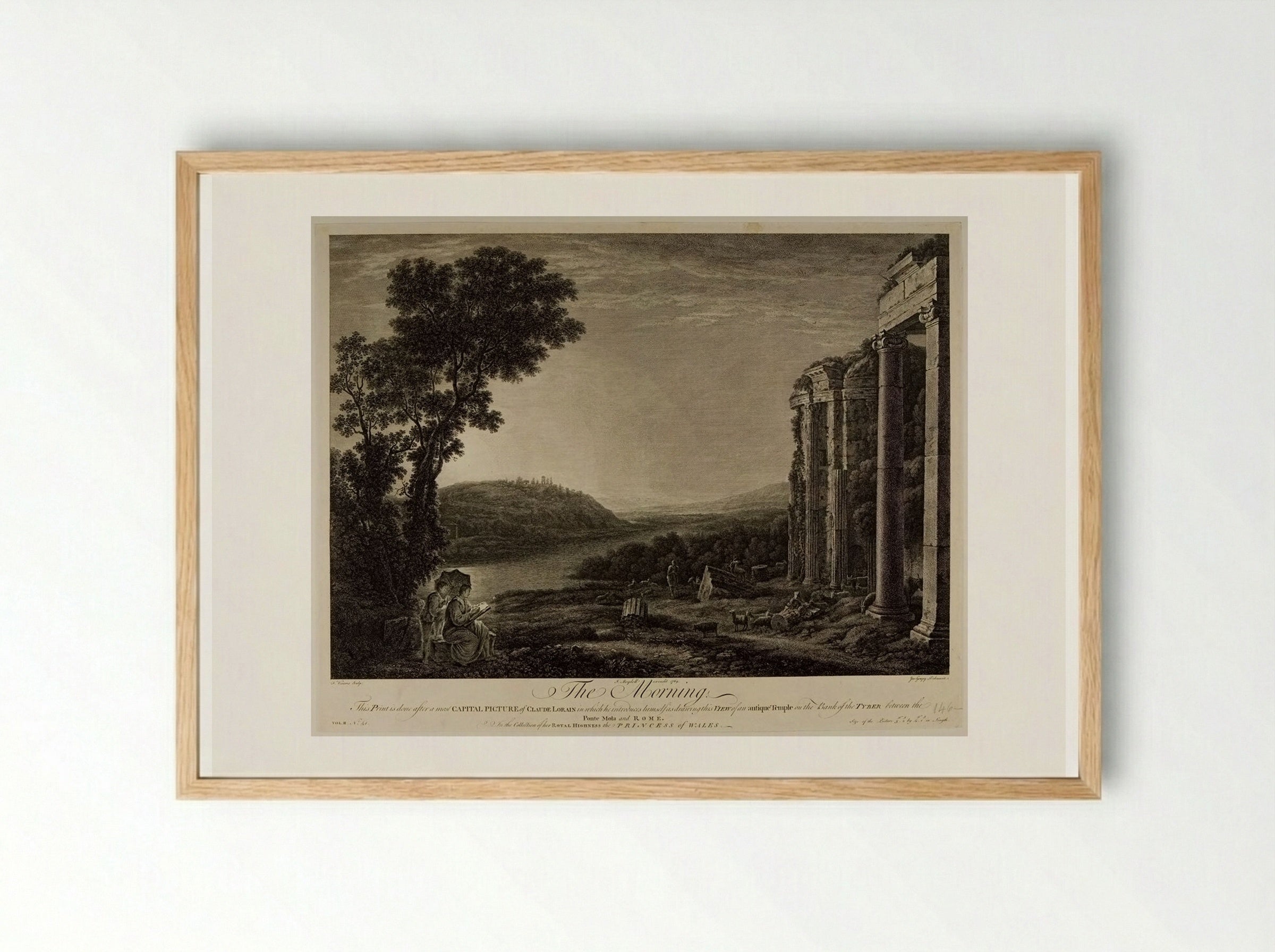 The Morning - François Vivares - Framed Print Wood
