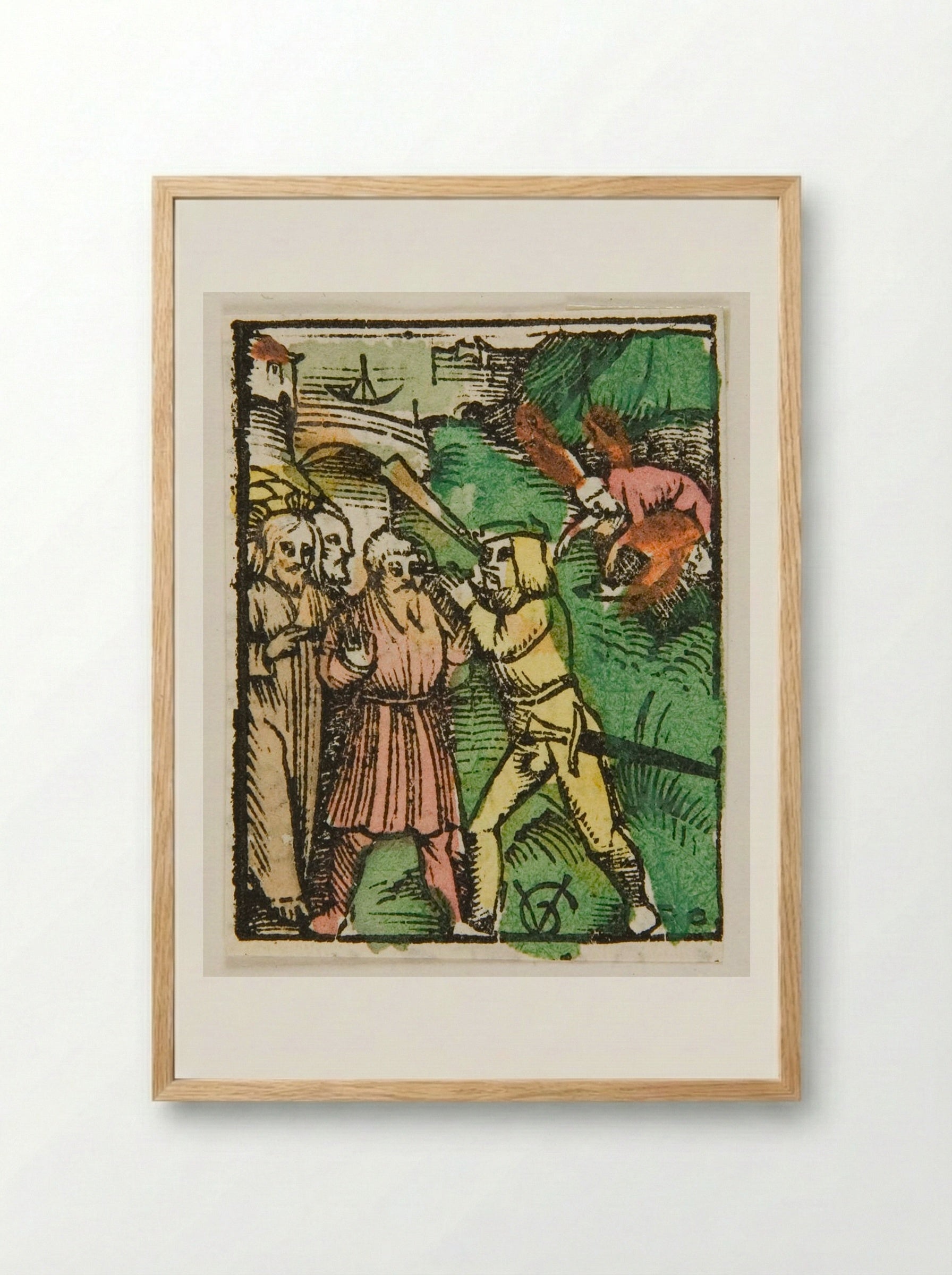 The Mote and the Beam - Urs Graf - Framed Print Wood