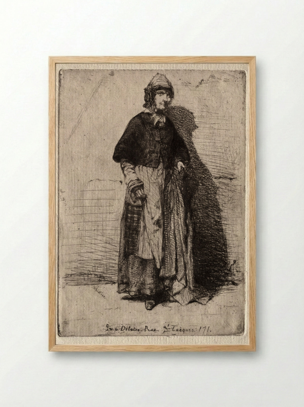 The Mother Gerard - James McNeill Whistler - Framed Print Wood