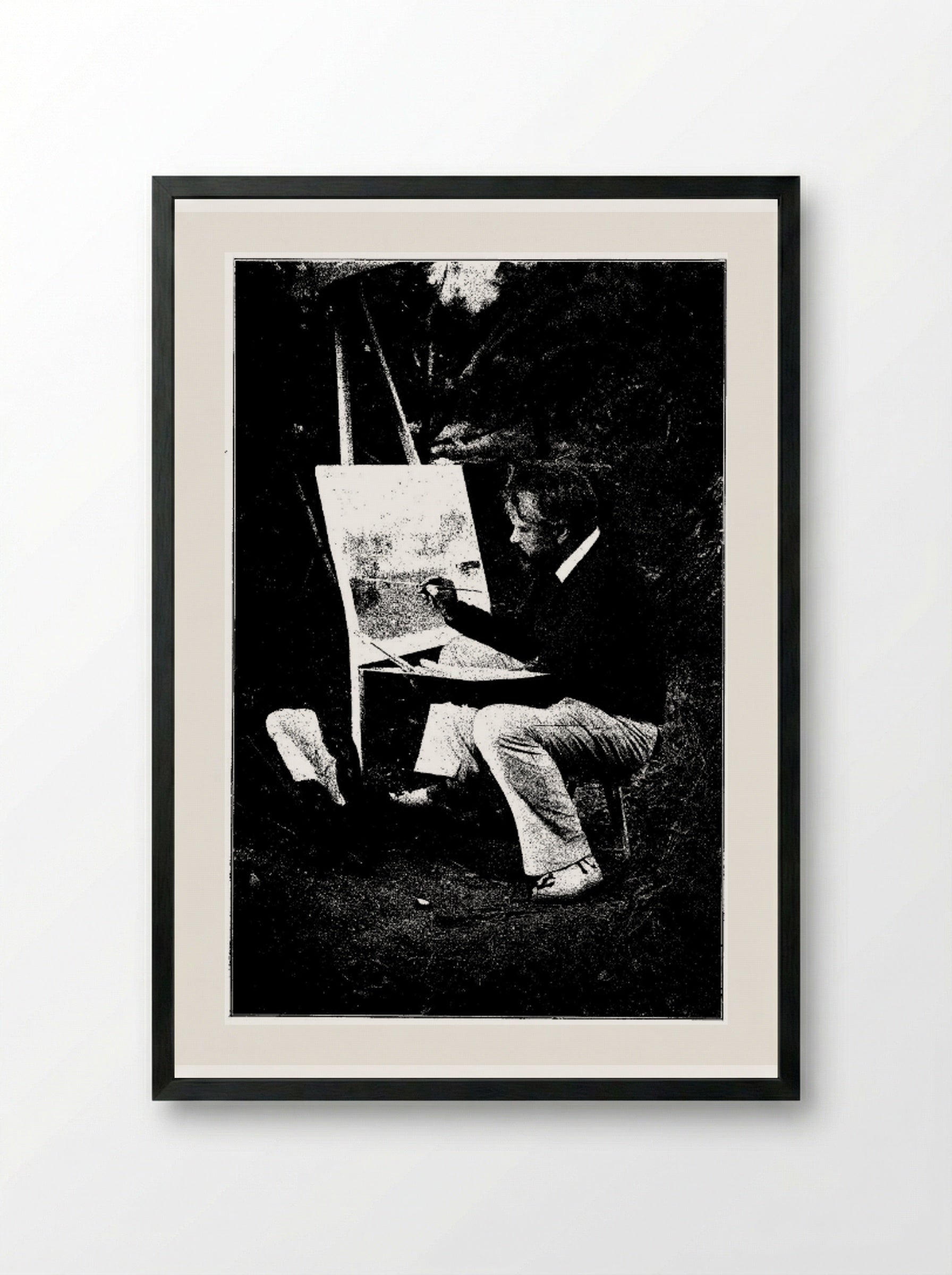 The Mother of the Four Sons of Aymon - Luc-Olivier Merson - Framed Print Black