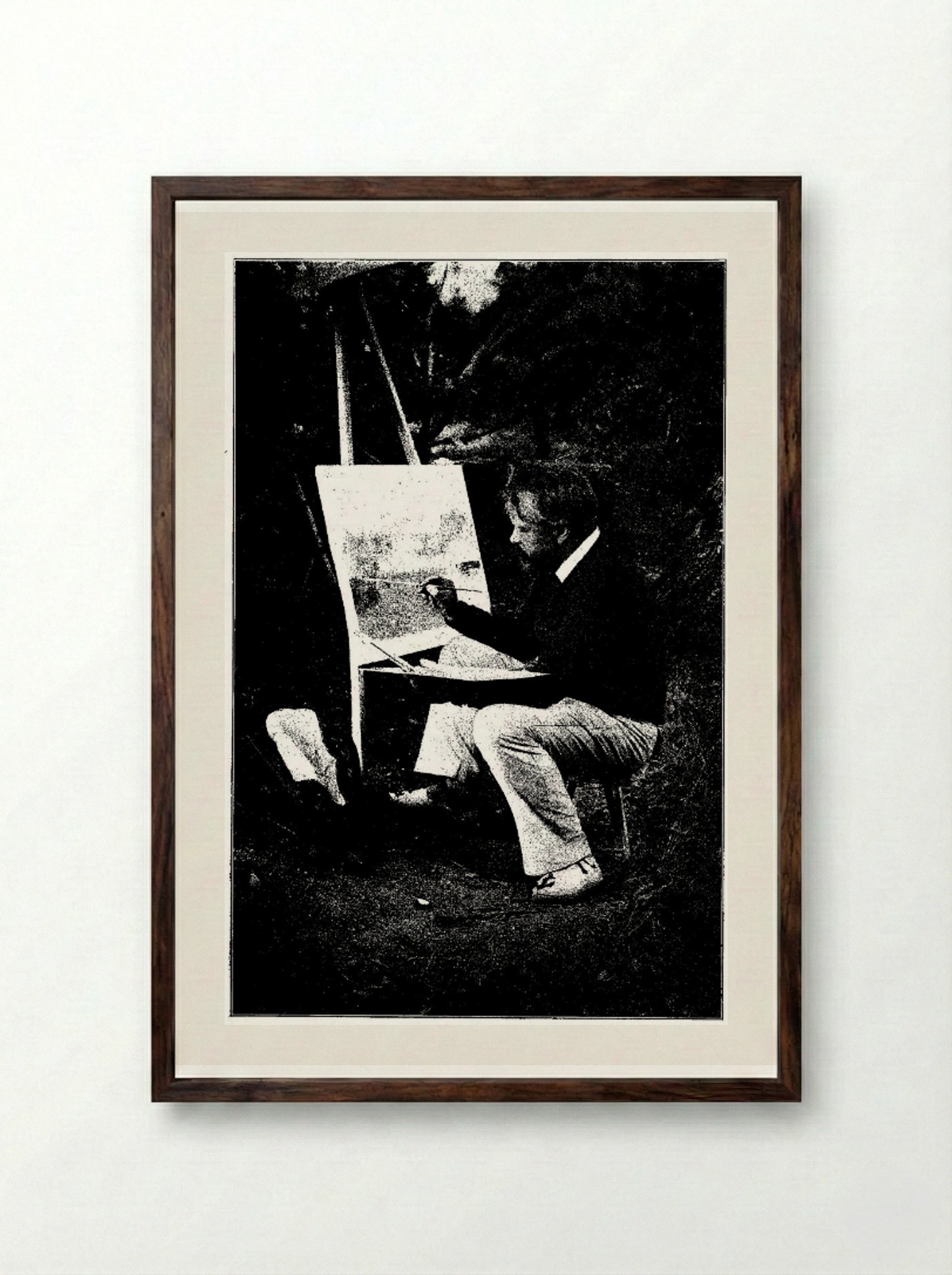 The Mother of the Four Sons of Aymon - Luc-Olivier Merson - Framed Print Dark Wood