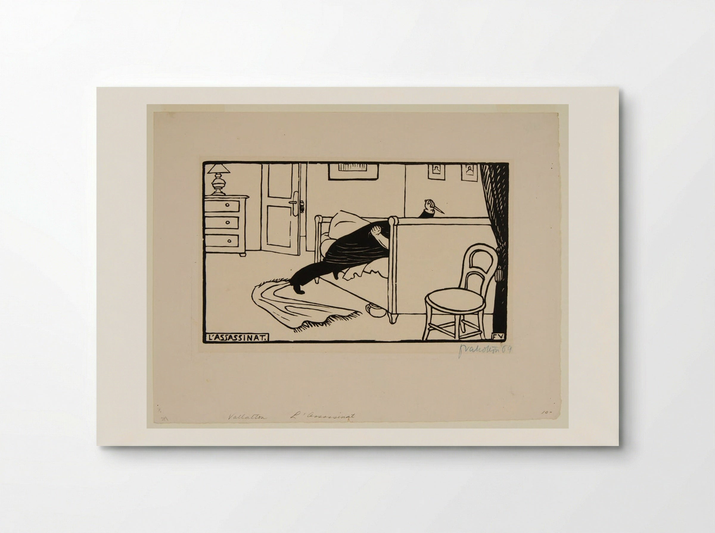 The Murder (L'Assassinat) - Félix Vallotton - Poster
