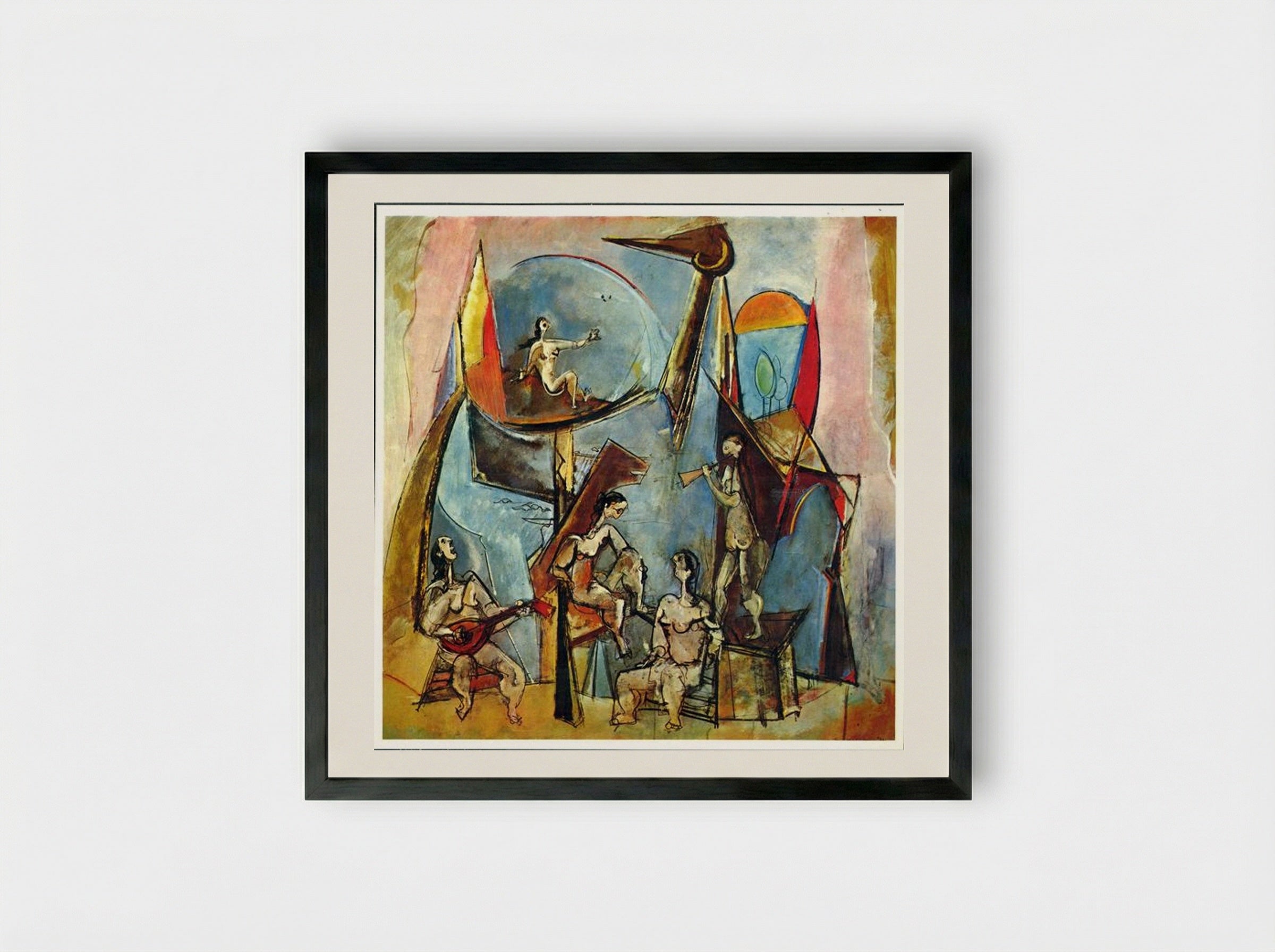 The Muses - Max Weber - Framed Print Black