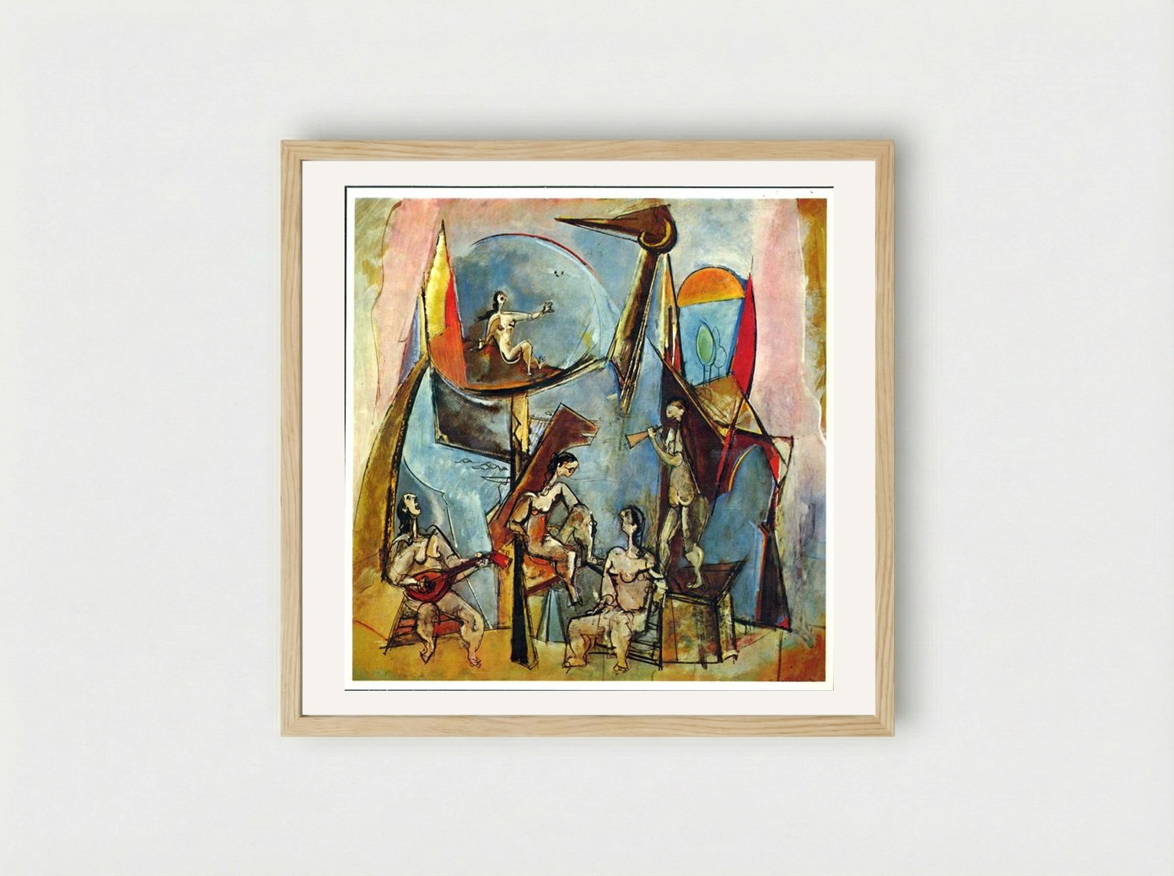The Muses - Max Weber - Framed Print Wood
