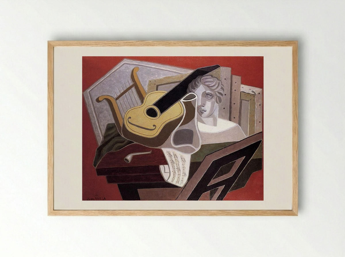 The Musician's Table - Juan Gris - Framed Print Wood