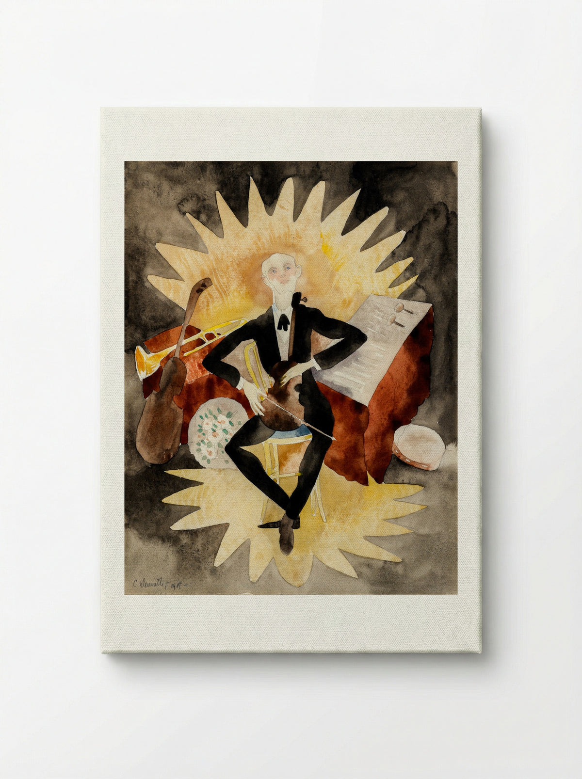 The Musician - Charles Demuth - Canvas