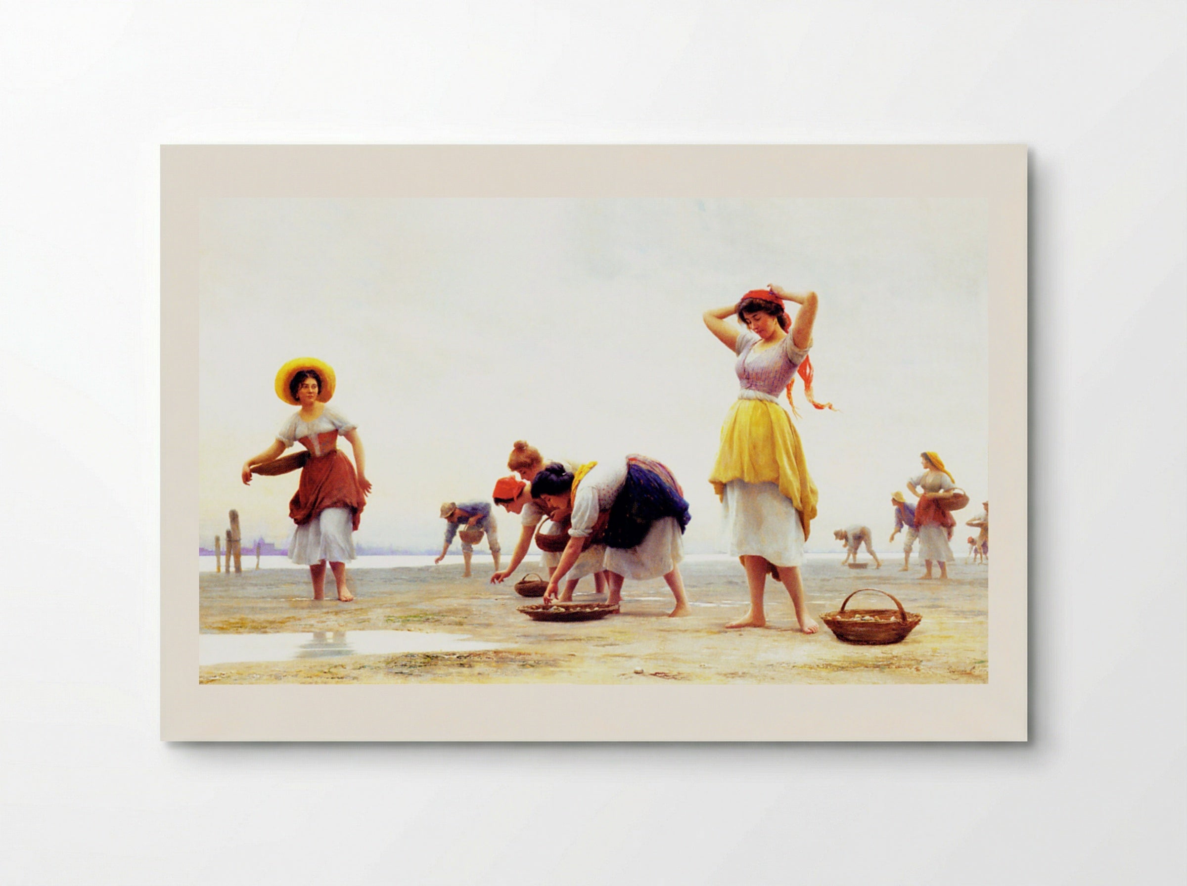 The Mussel Gatherers - Eugene de Blaas - Poster