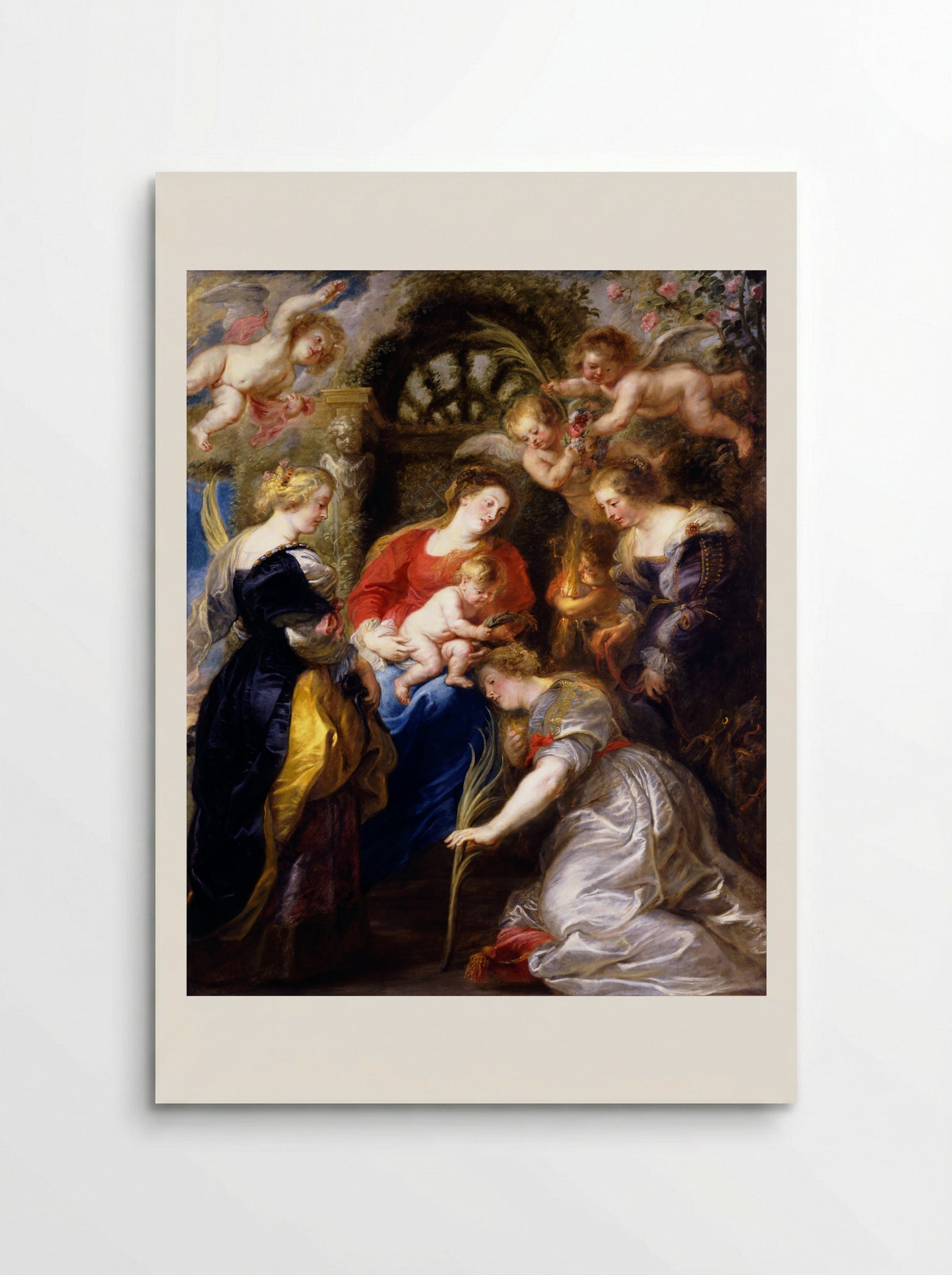 The Mystic Marriage of Saint Catherine - Peter Paul Rubens - Poster