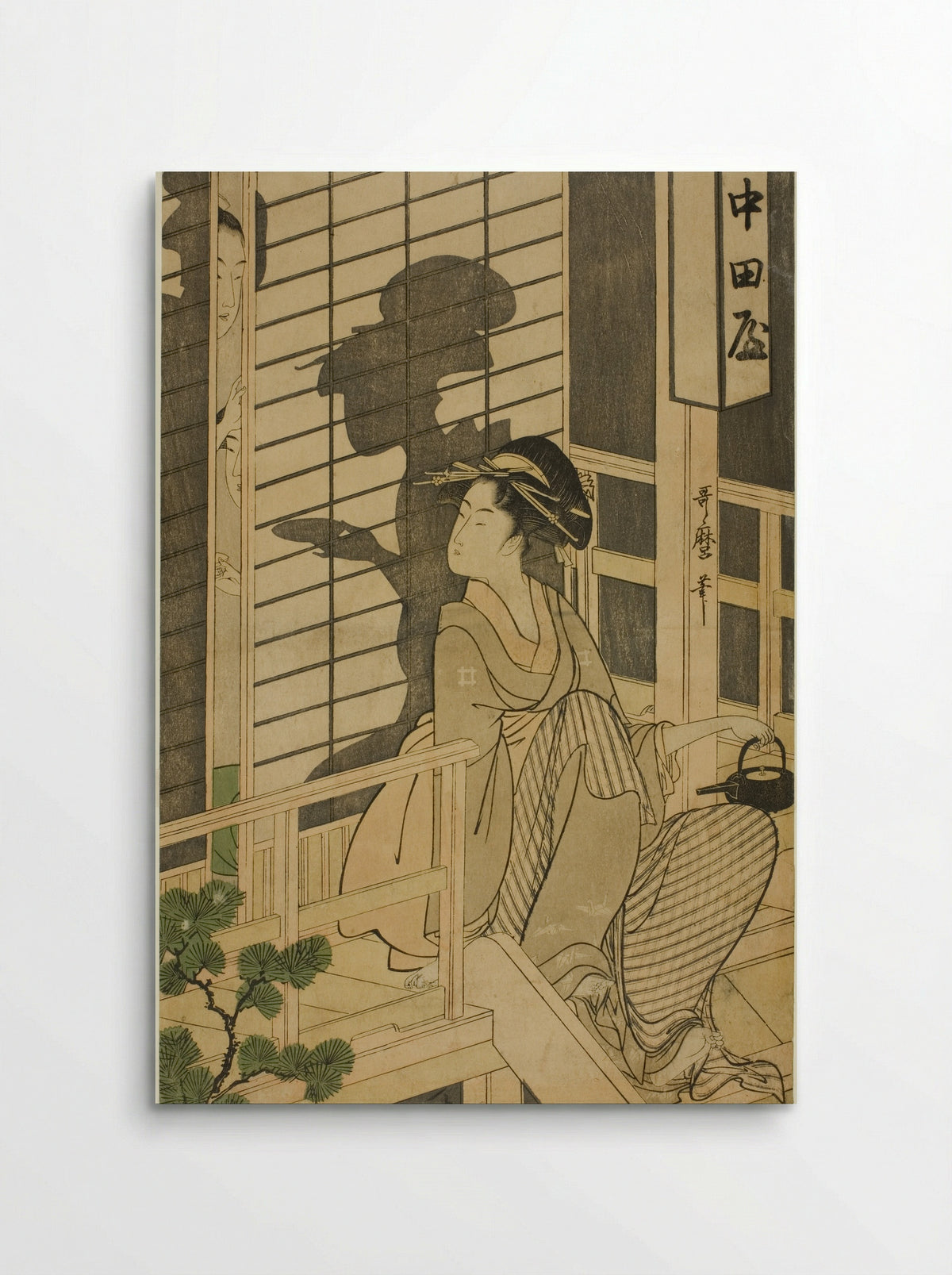 The Nakadaya Teahouse - Kitagawa Utamaro - Poster