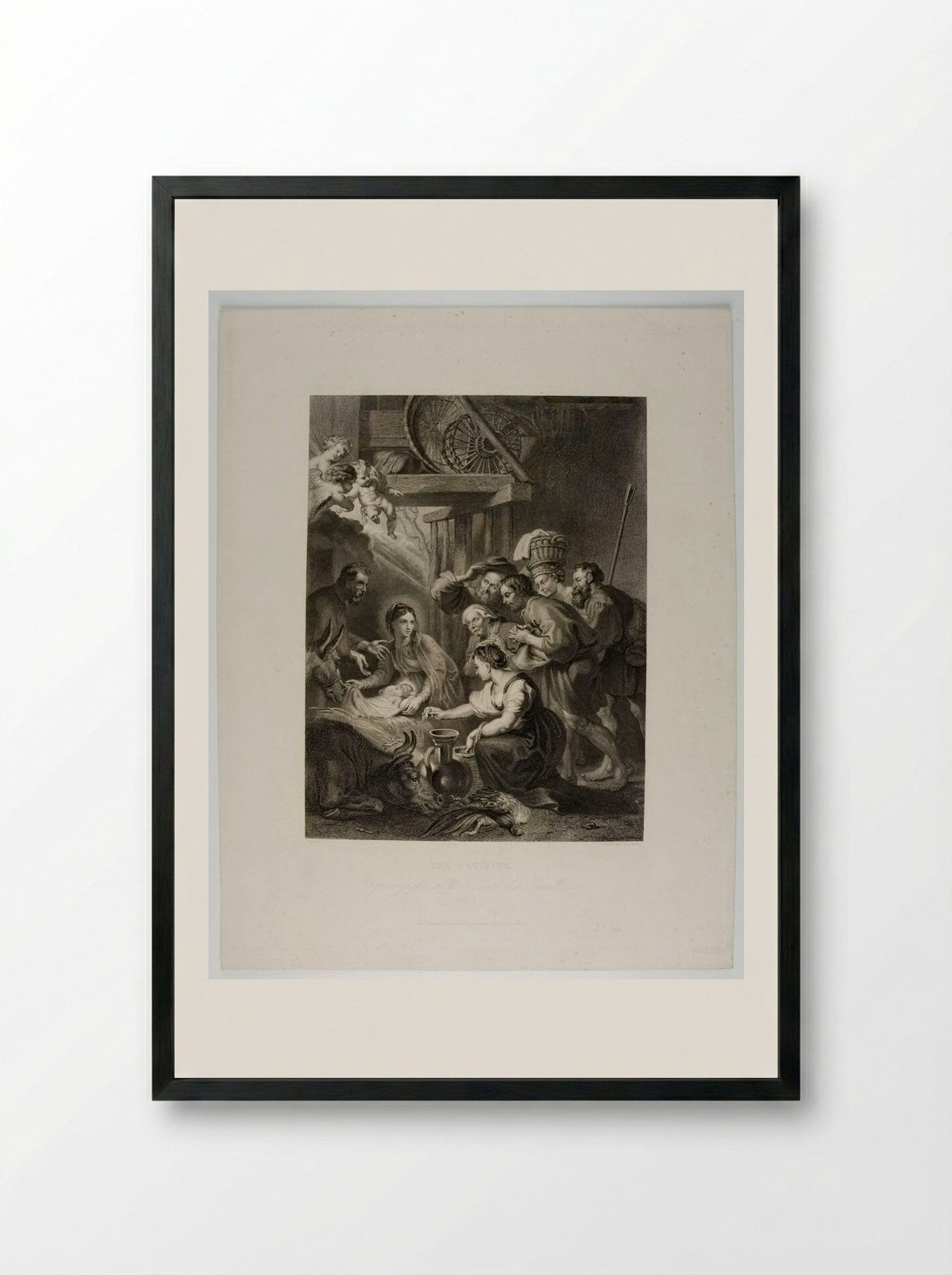The Nativity - Edward Smith - Framed Print Black