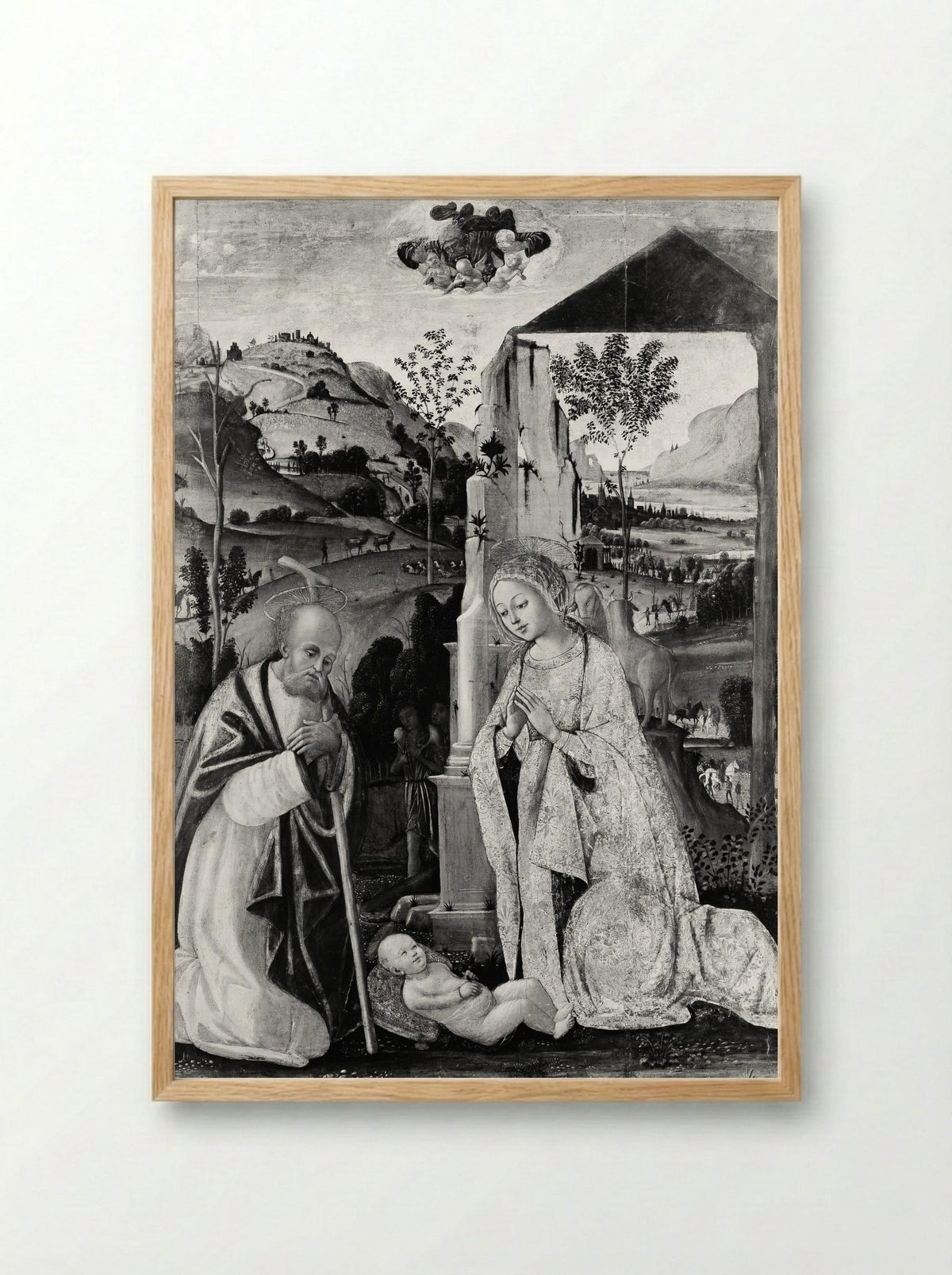 The Nativity - Bernardino Fungai - Framed Print Wood