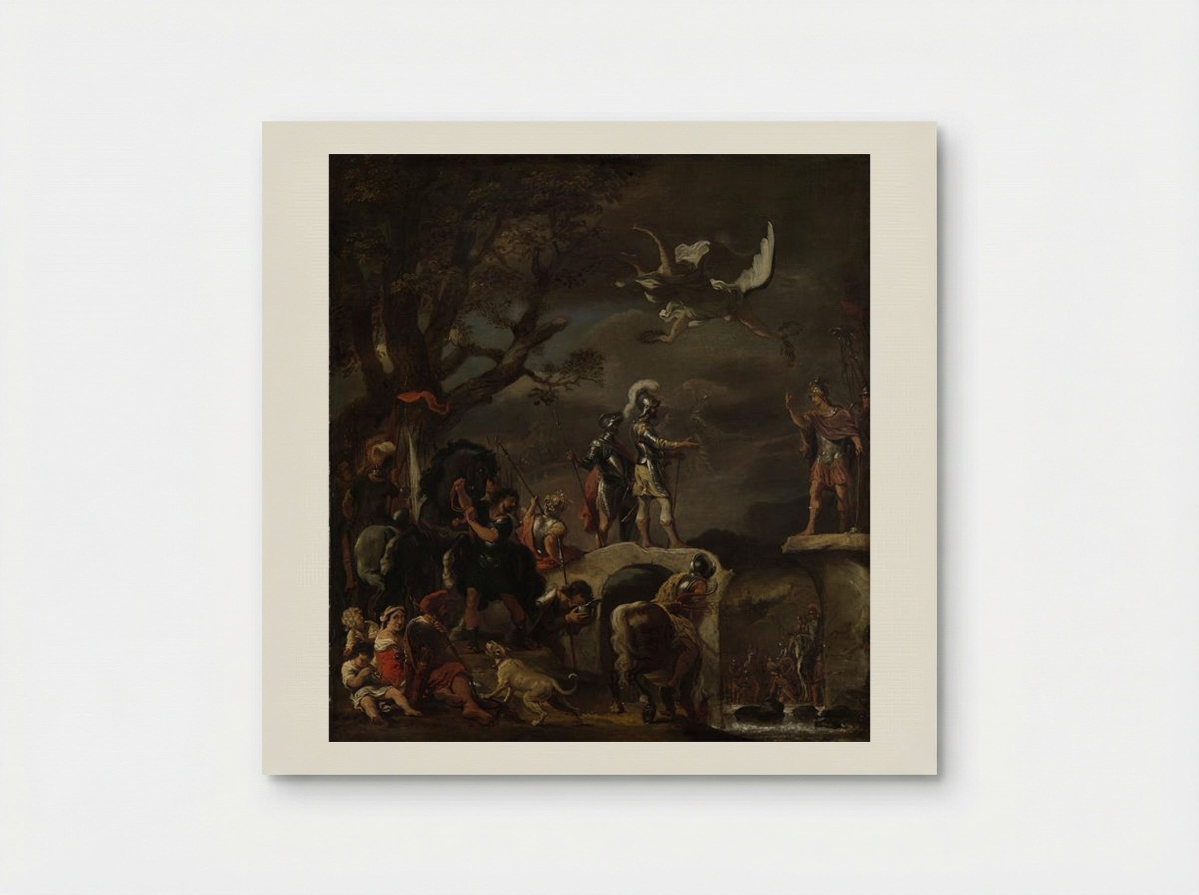 The Negotiation between Claudius Civilis and Quintus Petillius Cerialis on the Broken Bridge - Ferdinand Bol - Poster
