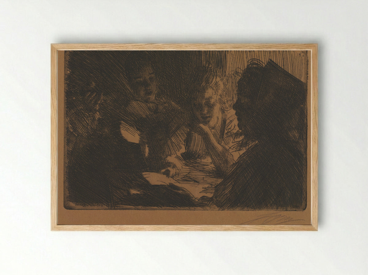 The New Ballad - Anders Zorn - Framed Print Wood