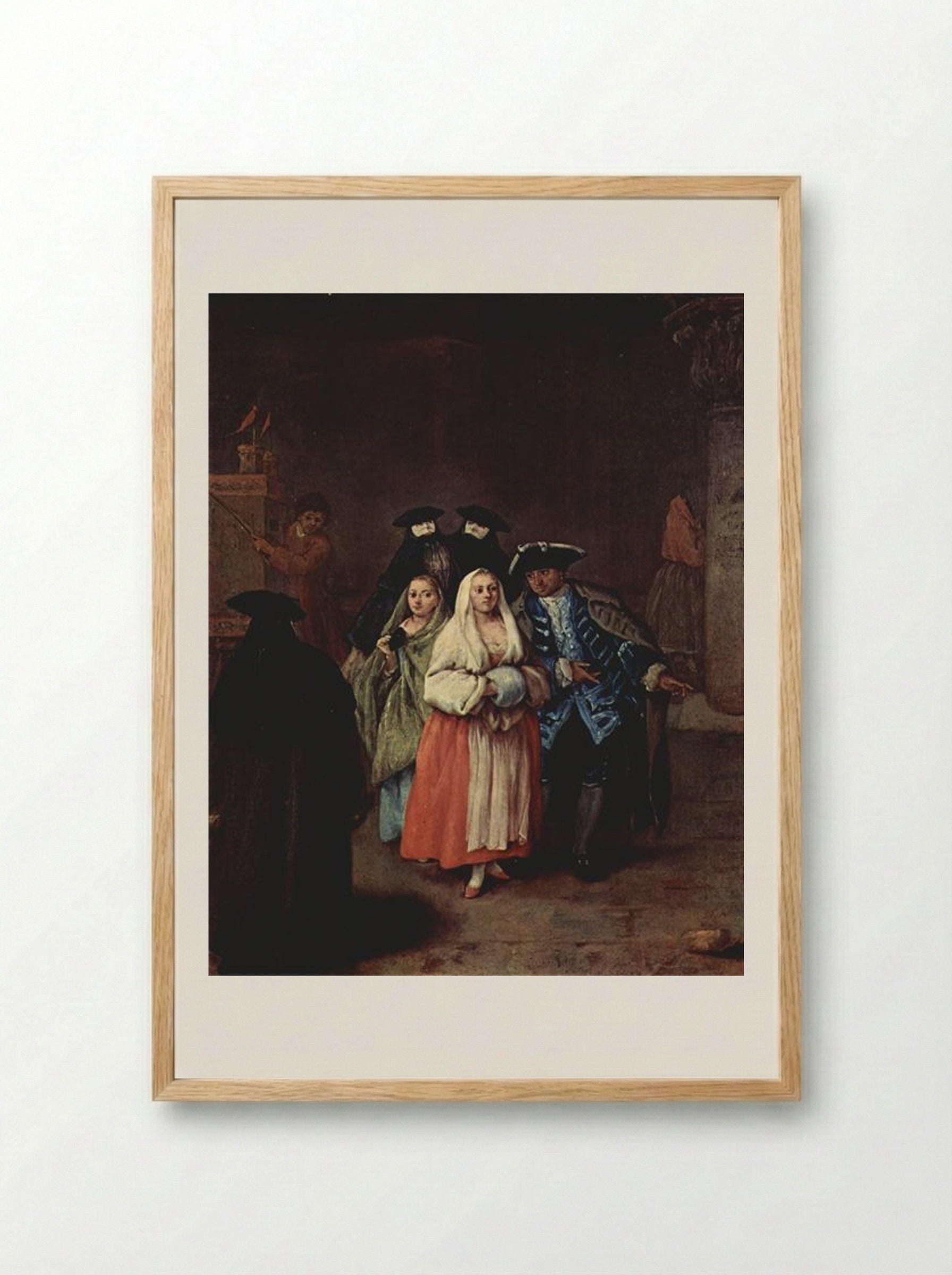 The New World - Pietro Longhi - Framed Print Wood