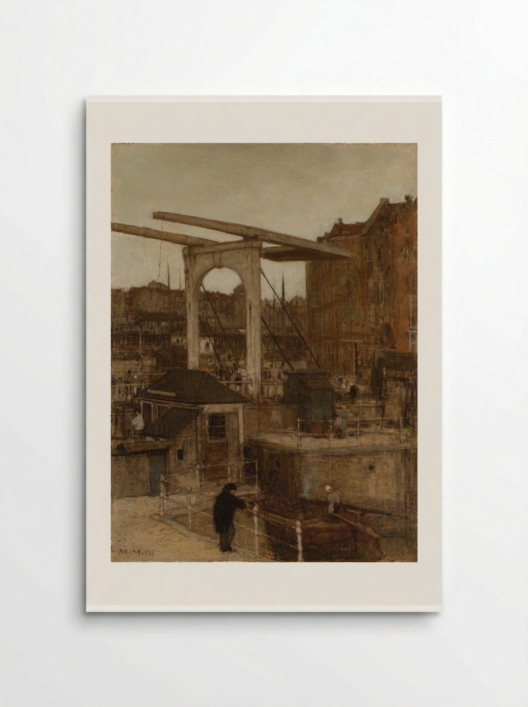 The Nieuwe Haarlemse Sluis at the Singel - Matthijs Maris - Poster