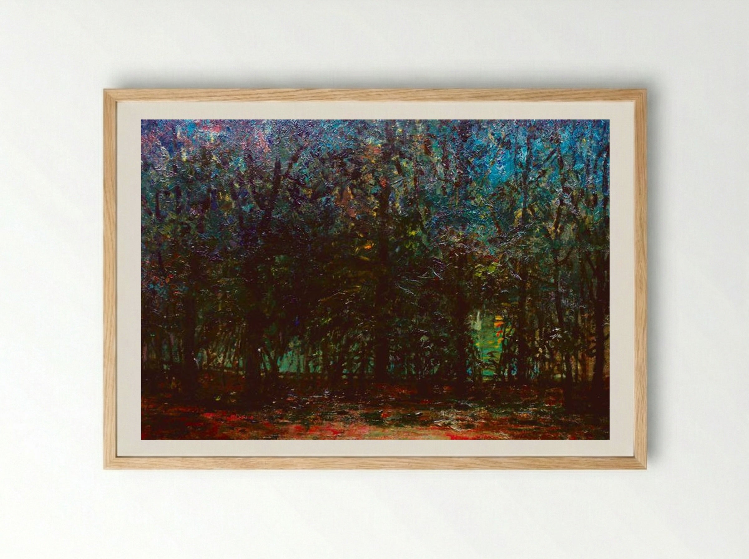 The Night - Kimon Loghi - Framed Print Wood