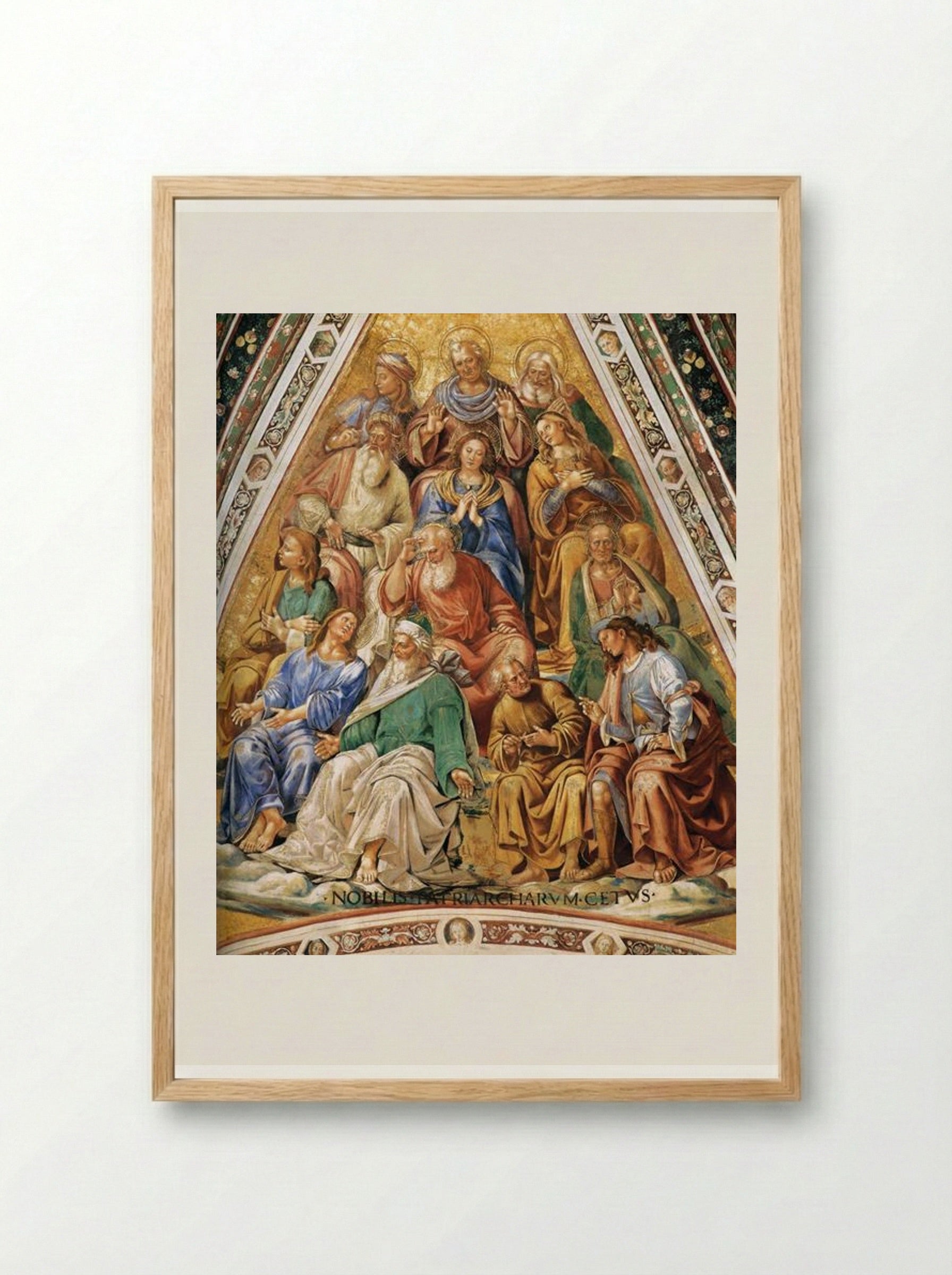 The Noble Company of Patriarchs - Luca Signorelli - Framed Print Wood