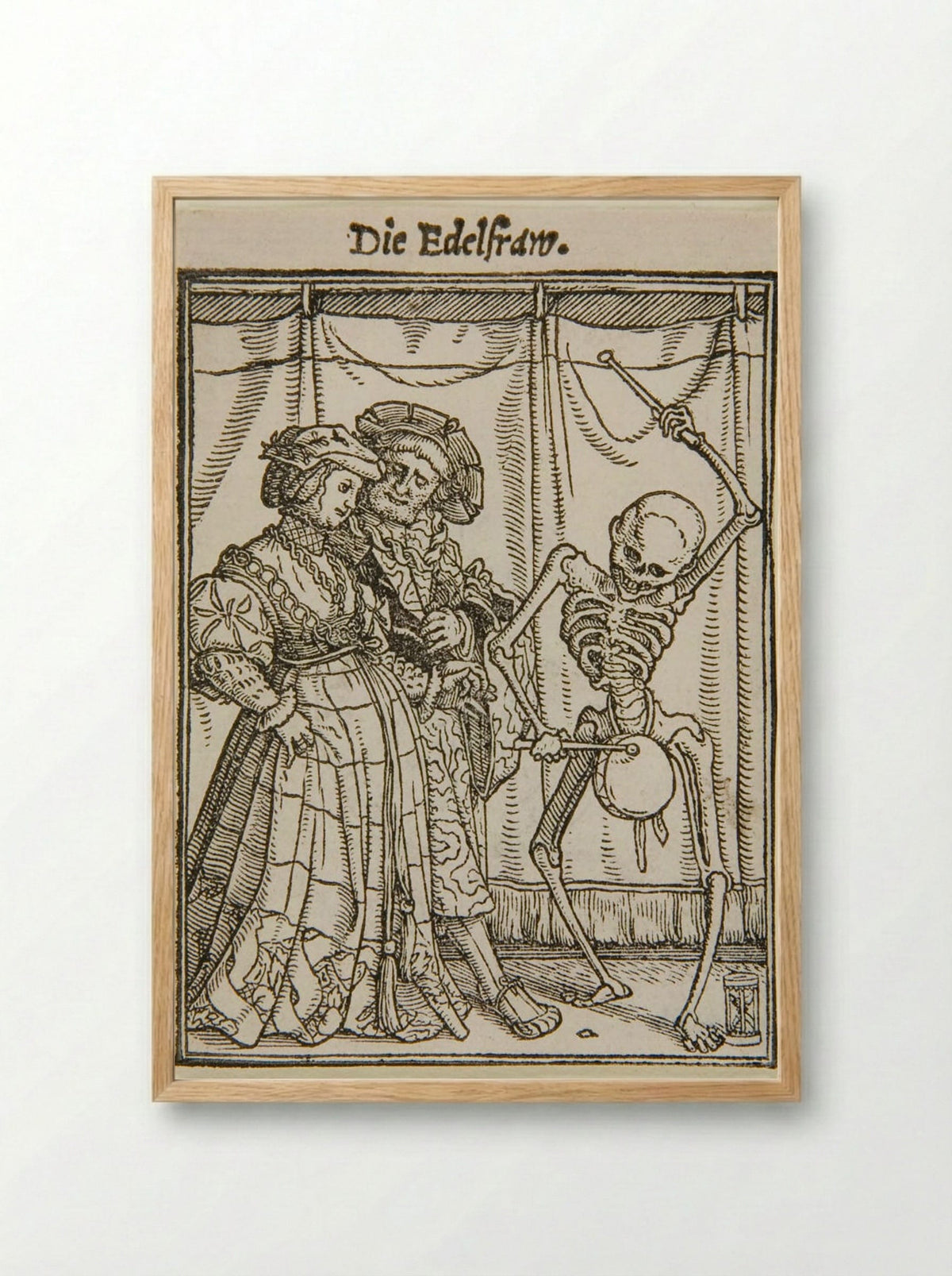 The Noblewoman - Hans Holbein the Younger - Framed Print Wood