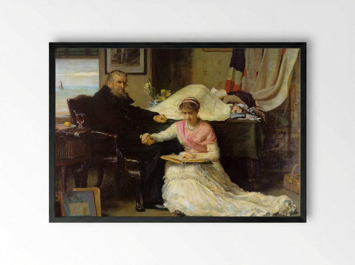 The North-West Passage - John Everett Millais - Framed Print Black