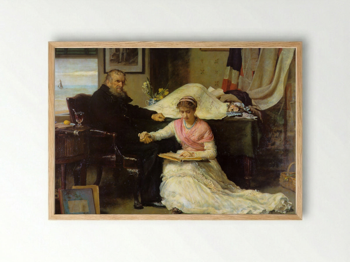 The North-West Passage - John Everett Millais - Framed Print Wood