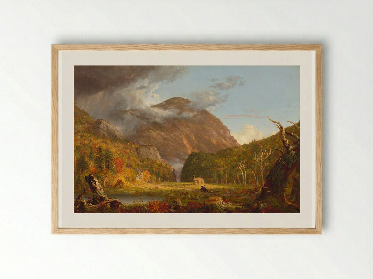 The Notch of the White Mountains (Crawford Notch) - Thomas Cole - Framed Print Wood