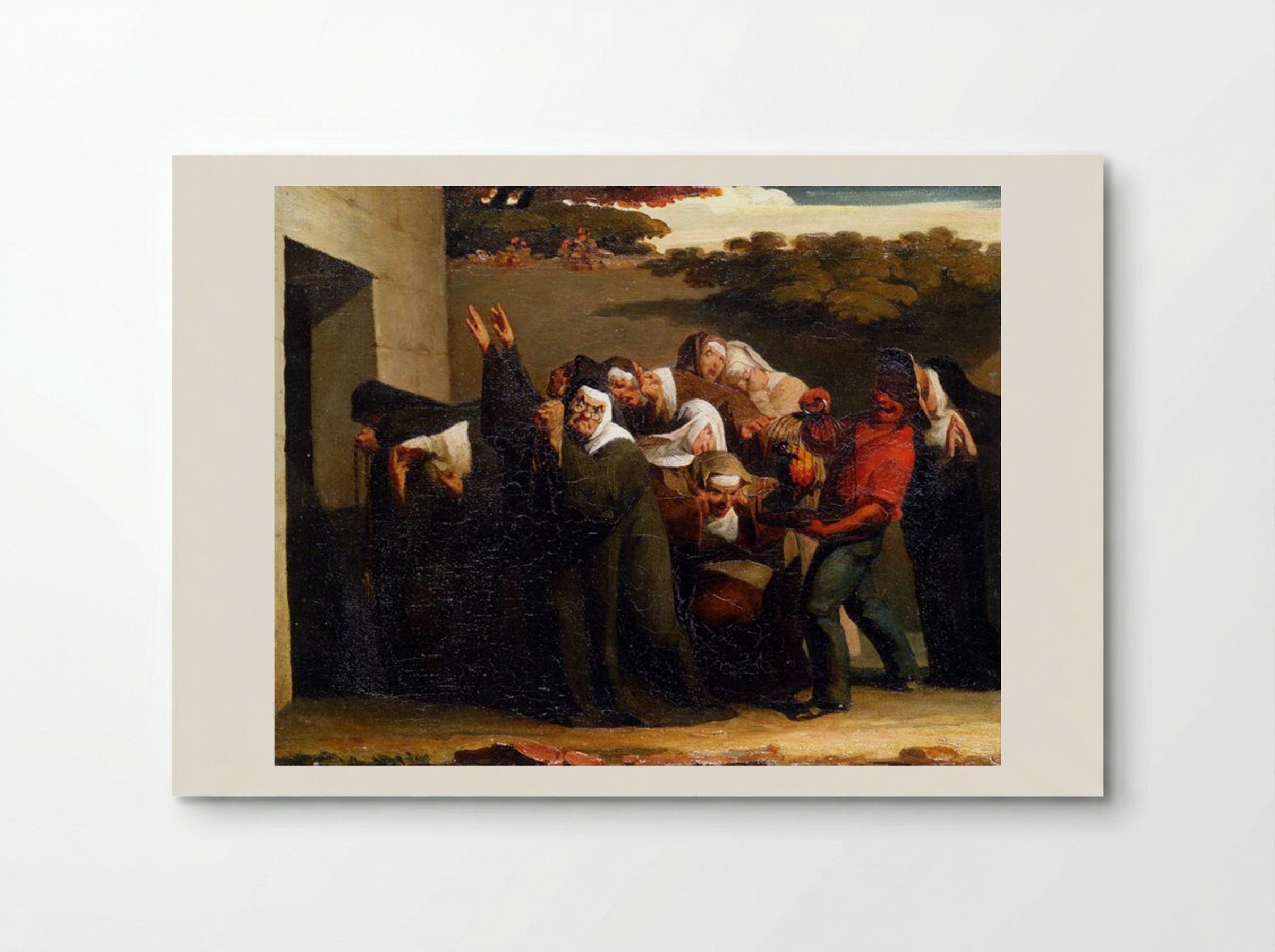 The Nun's Parrot - Jean-François Millet - Poster