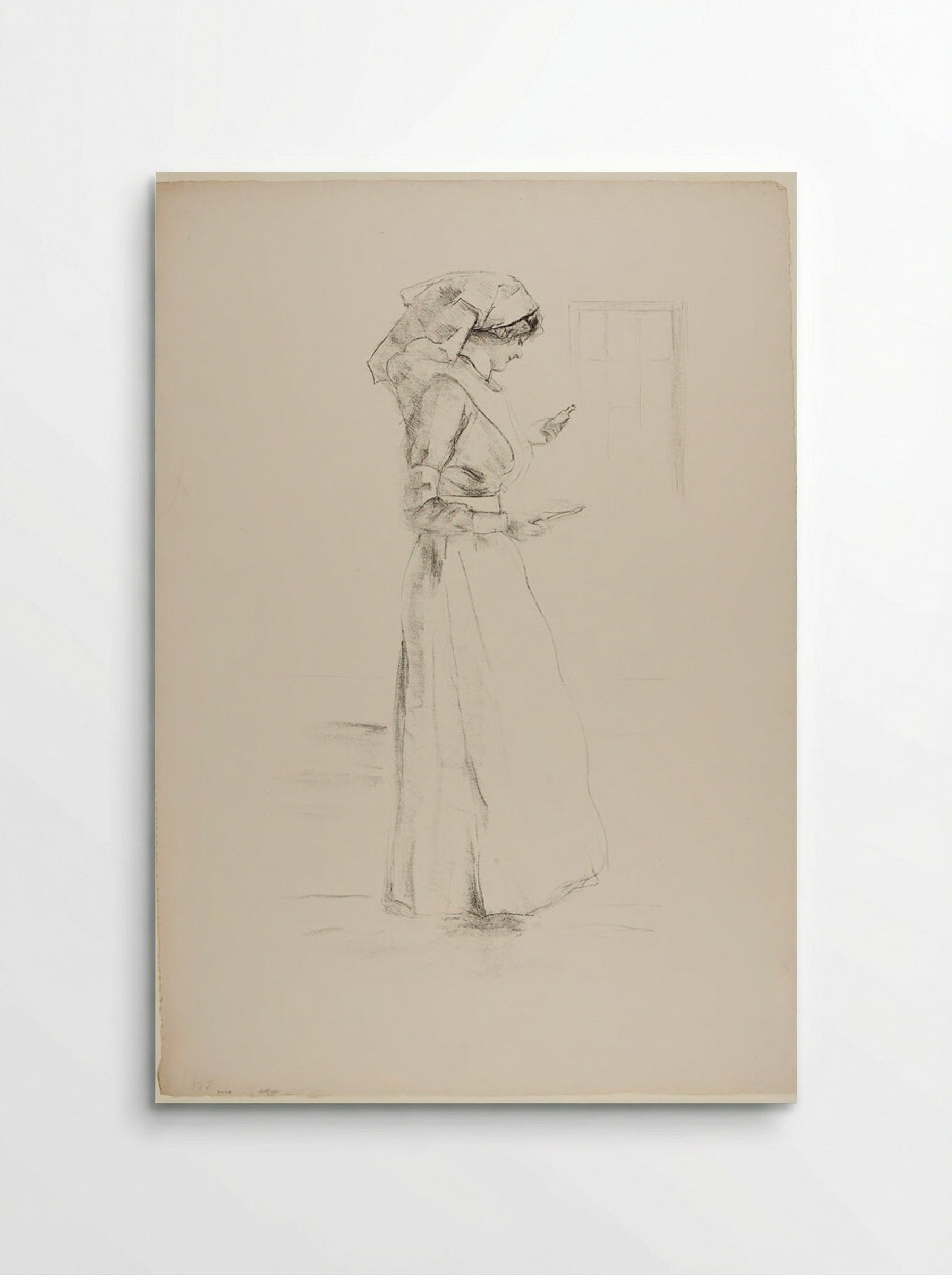 The Nurse - Albert Belleroche - Poster