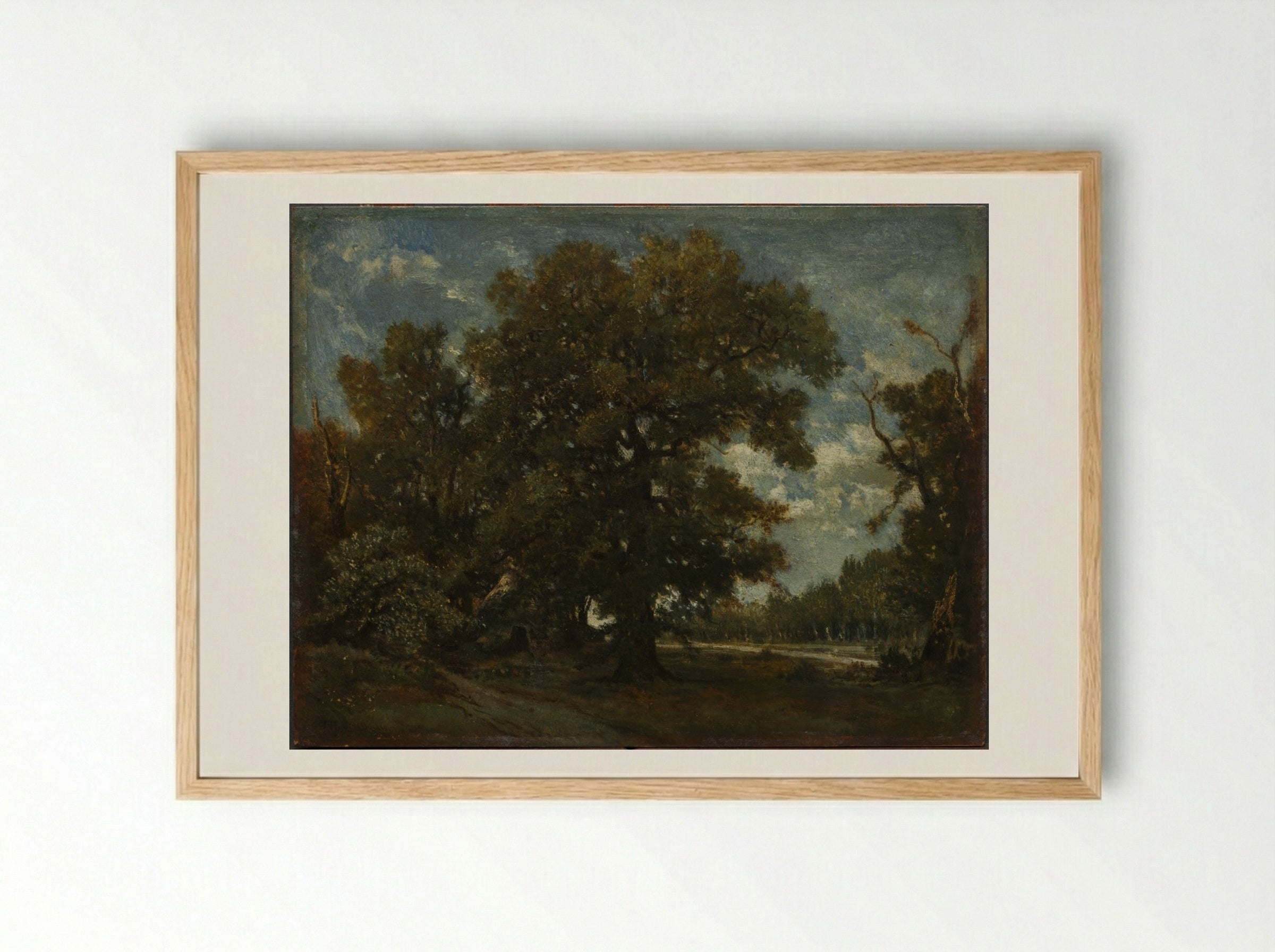 The Oak Tree - Théodore Rousseau - Framed Print Wood