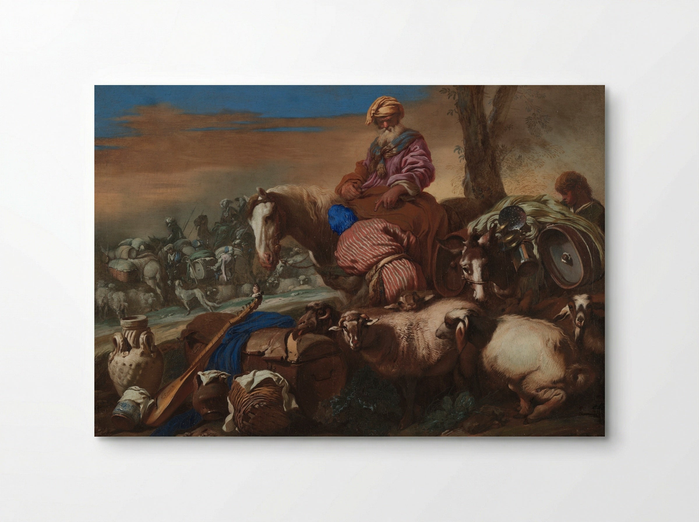 The Oath of Abraham’s Servant - Giovanni Benedetto Castiglione - Poster