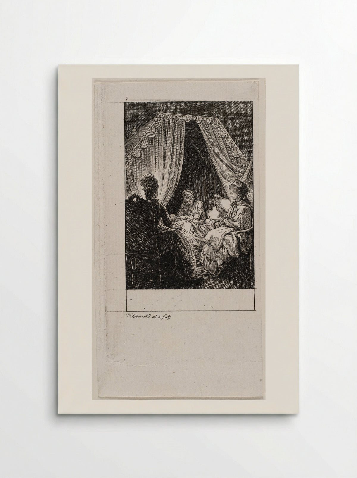 The Occupations of Women: Visiting - Daniel Nikolaus Chodowiecki - Poster