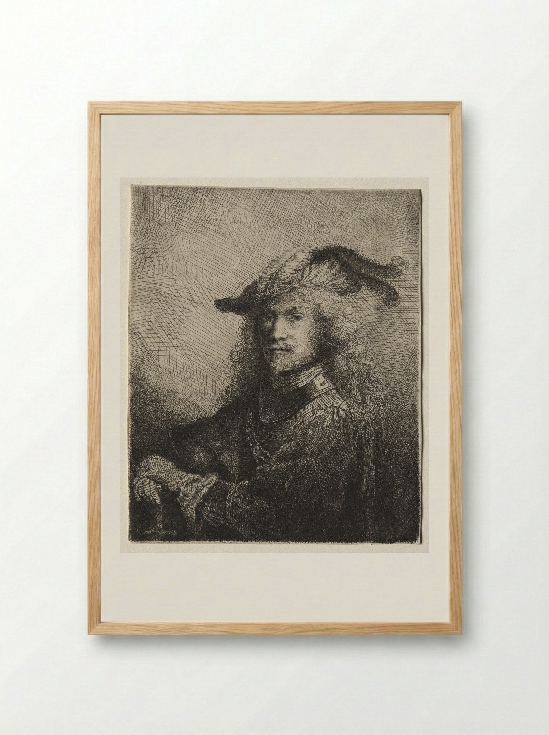 The Officer - Ferdinand Bol - Framed Print Wood