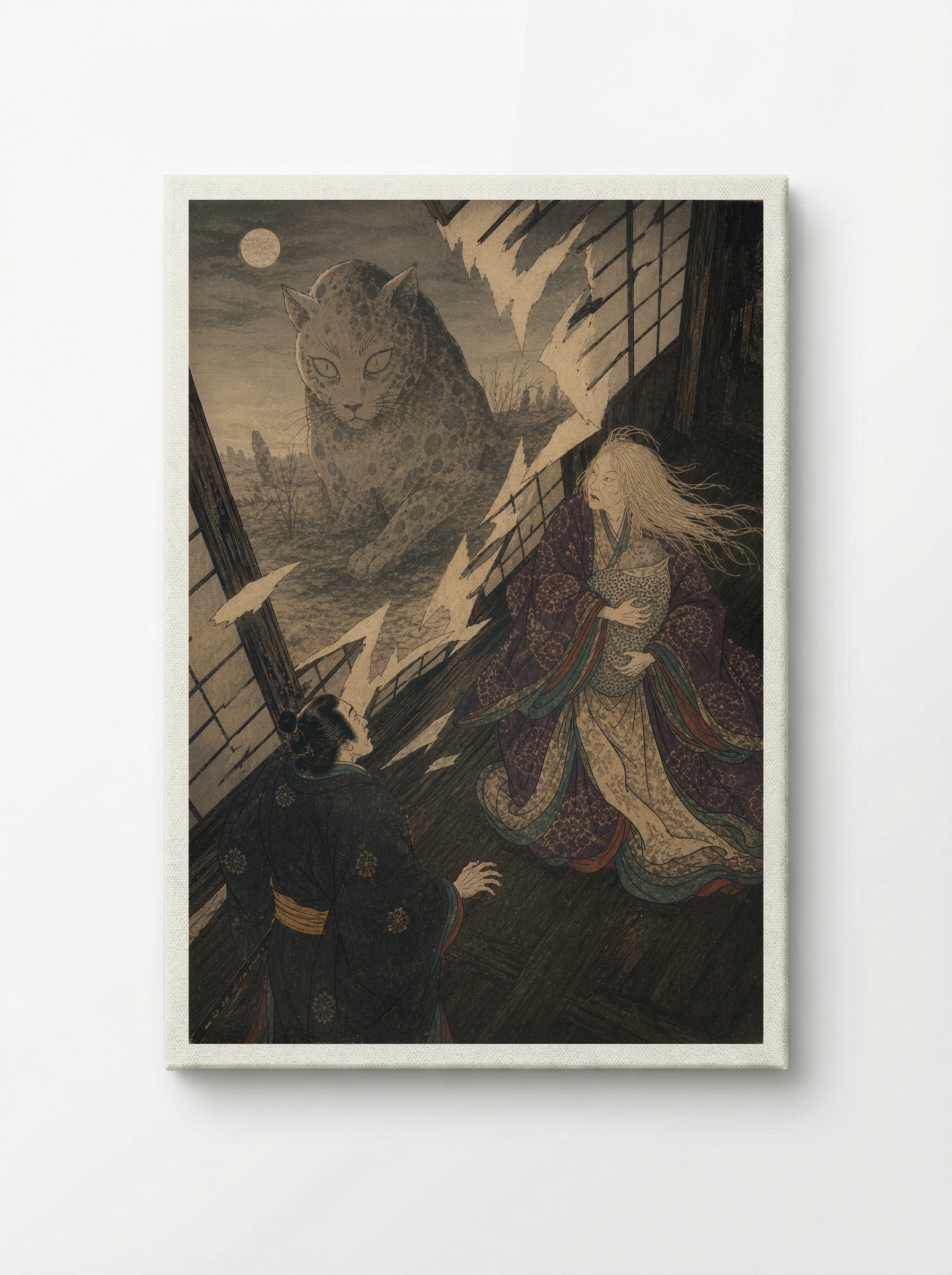 The Okazaki Cat Demon: The Cat-Stone Revealed - Canvas