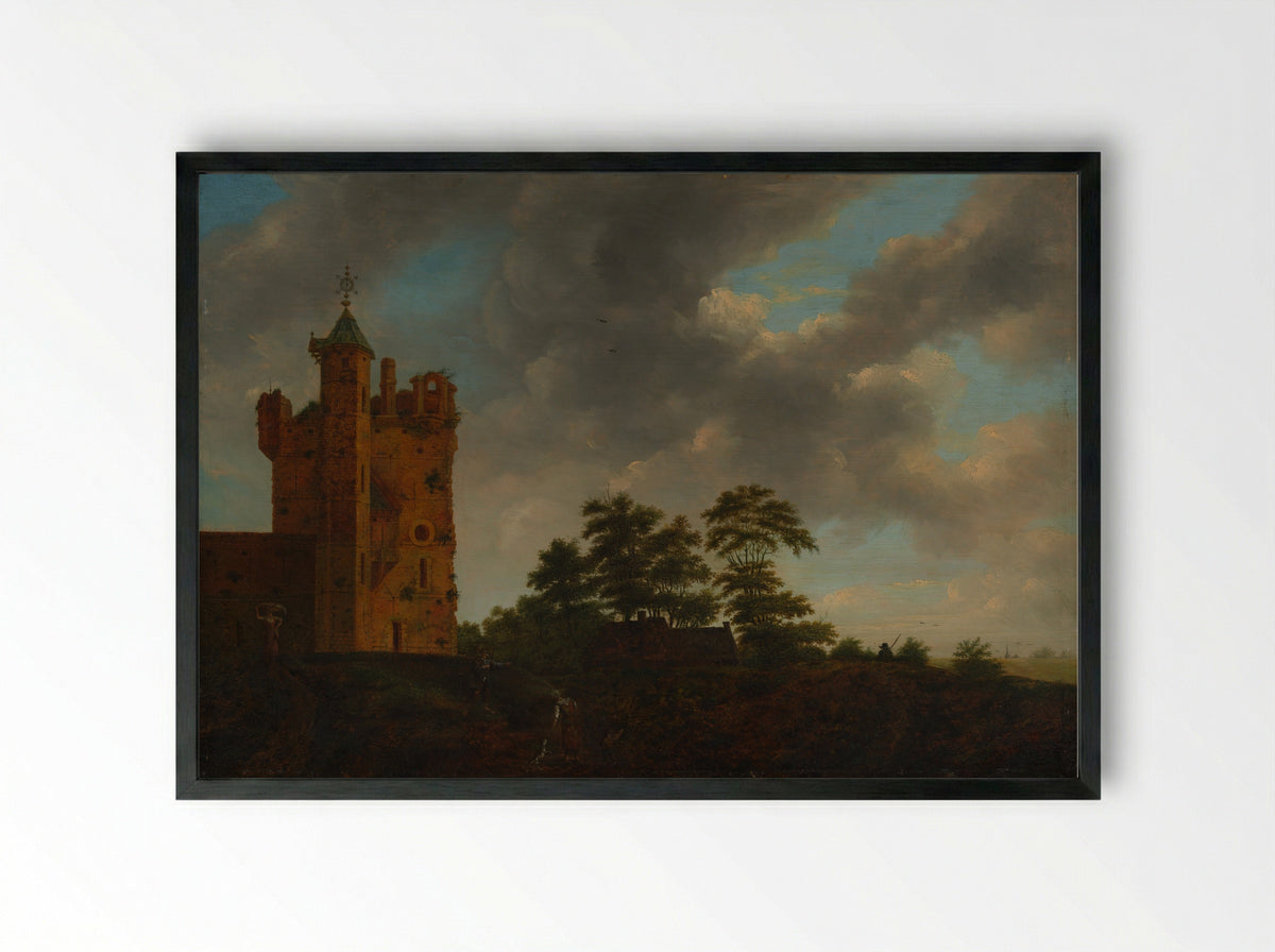 The Old Castle - Emanuel Murant - Framed Print Black