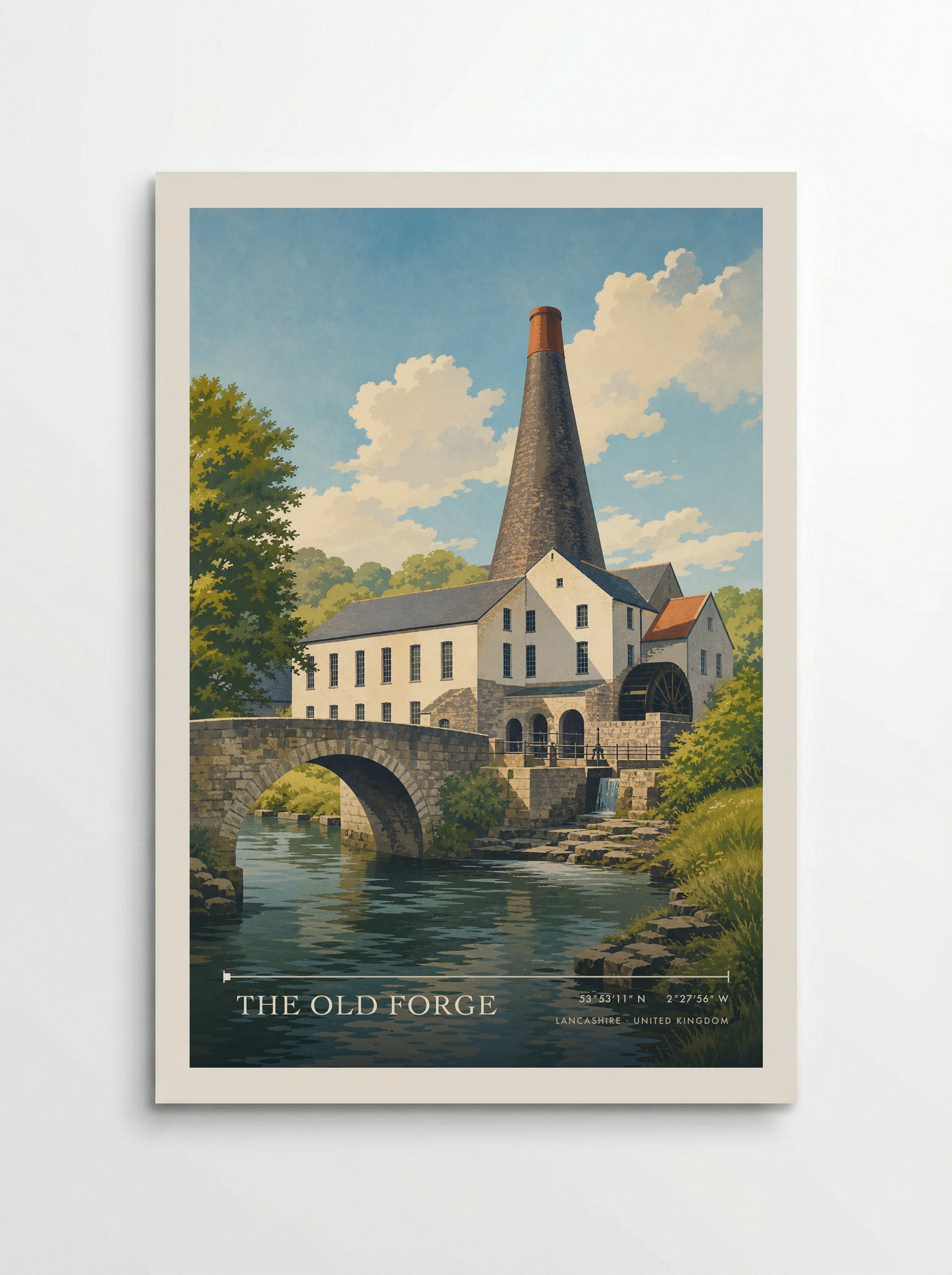 The Old Forge Lancashire United Kingdom Travel Poster - Poster
