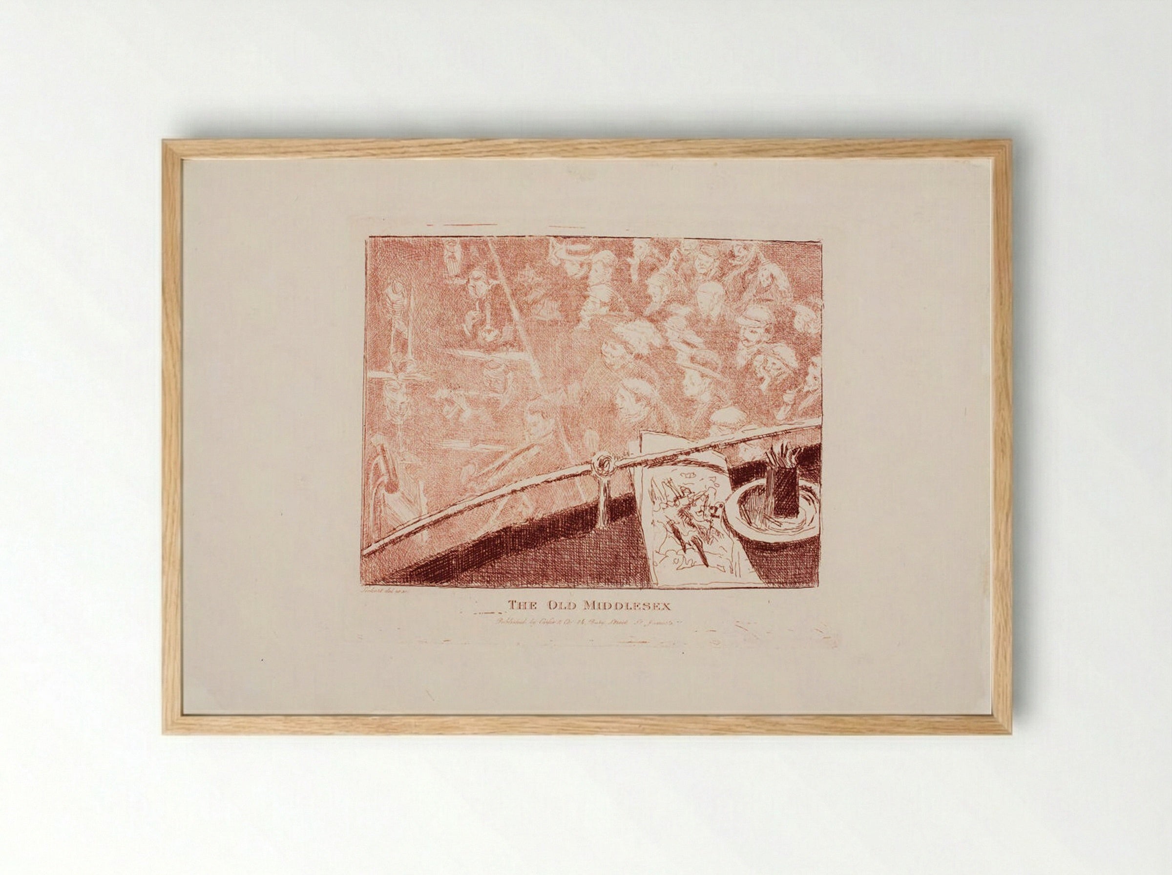 The Old Middlesex - Walter Sickert - Framed Print Wood
