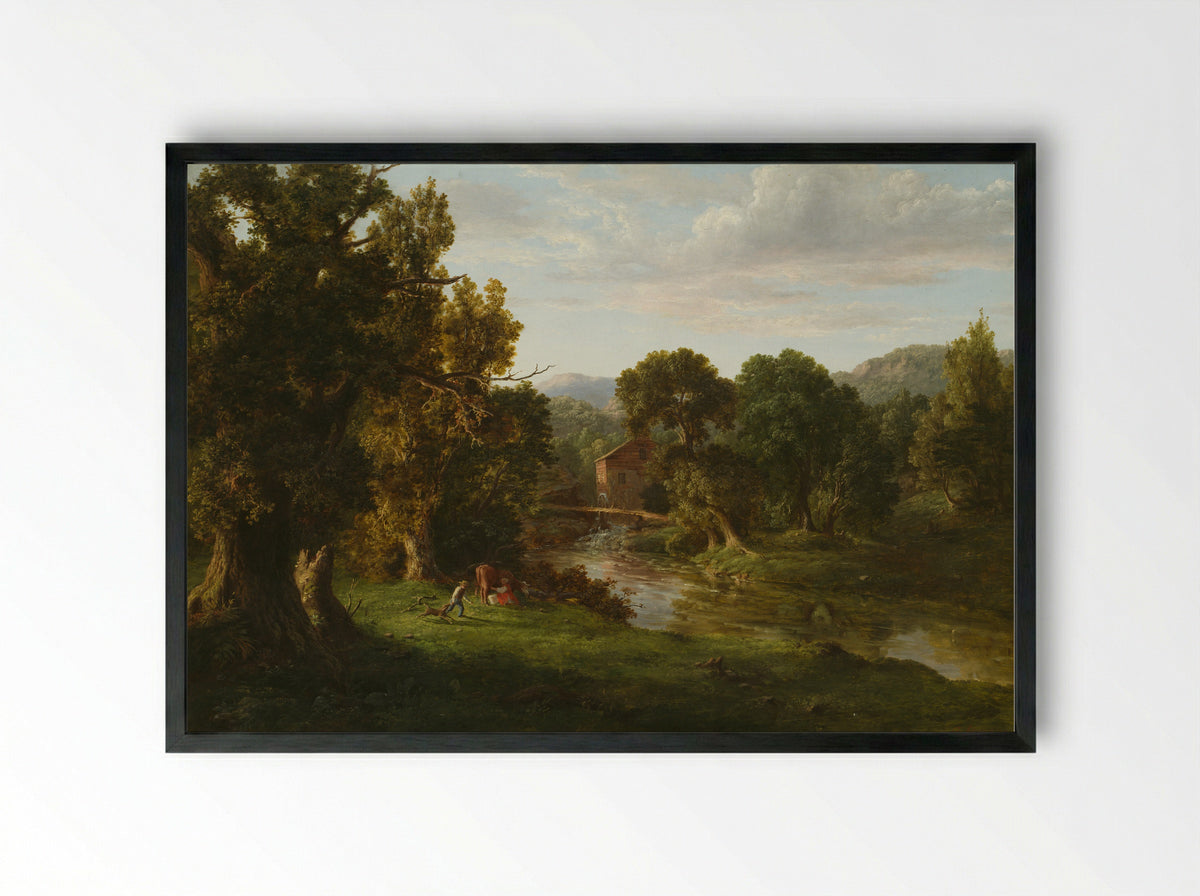 The Old Mill - George Inness - Framed Print Black