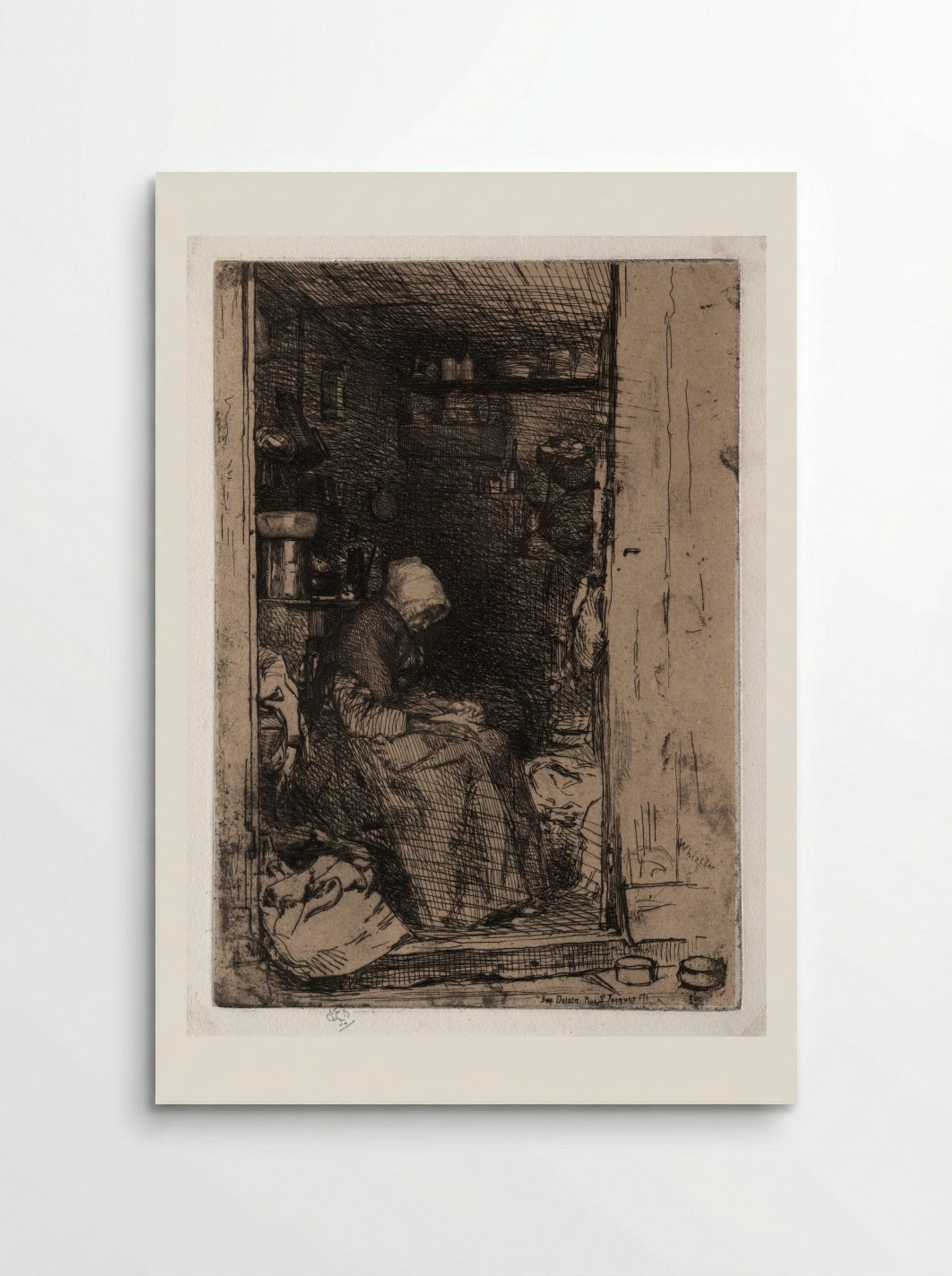 The Old Rag Woman - James McNeill Whistler - Poster