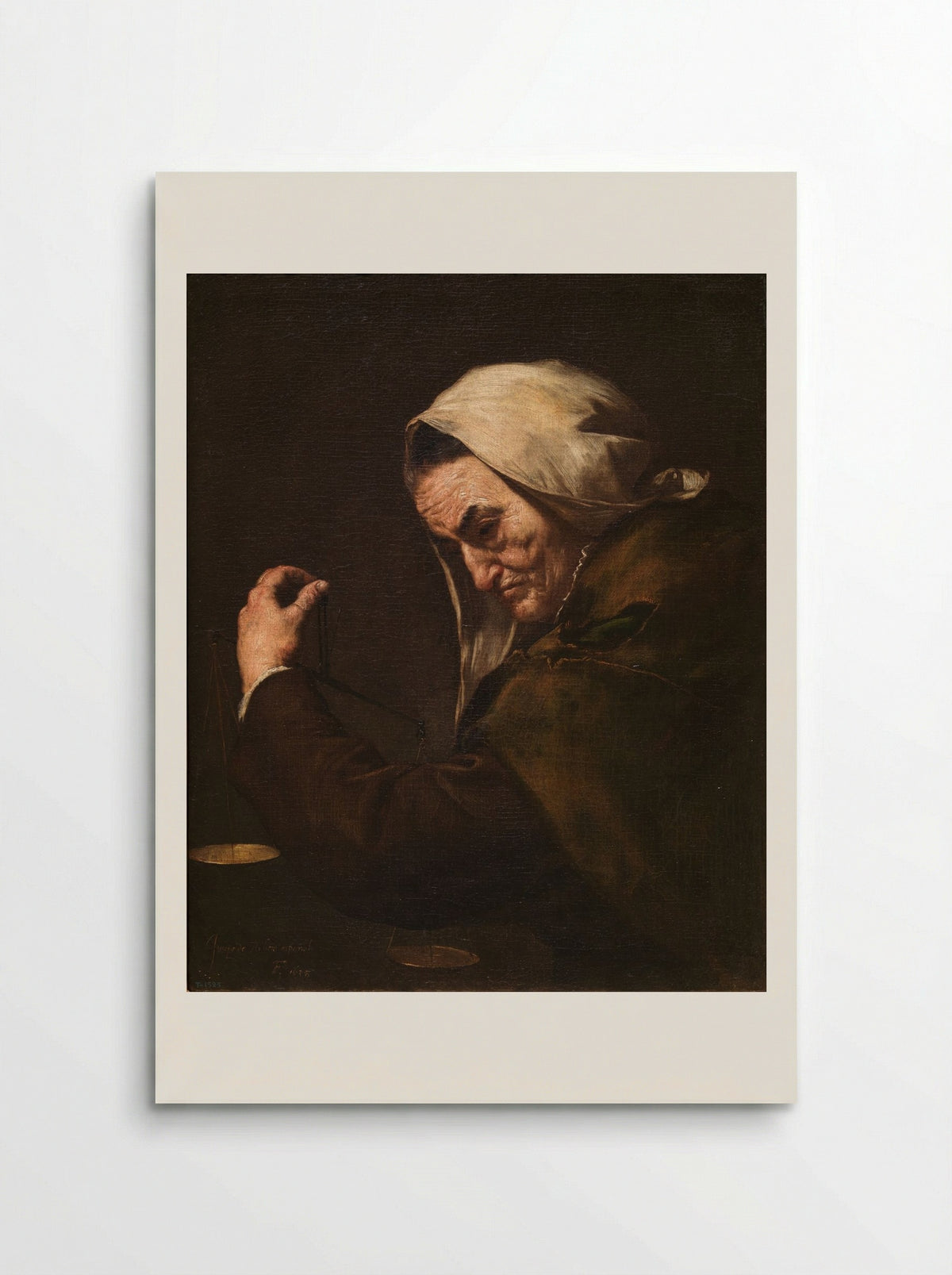 The Old Usurer - Jusepe de Ribera - Poster