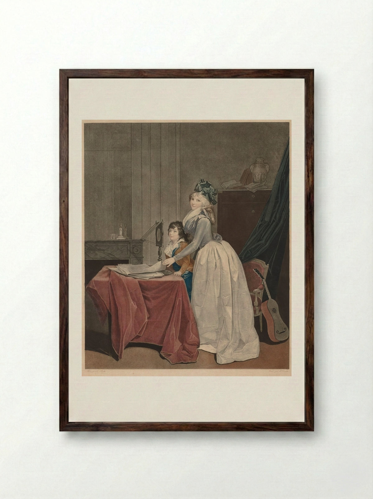 The Optical Viewer - Frédéric Cazenave - Framed Print Dark Wood