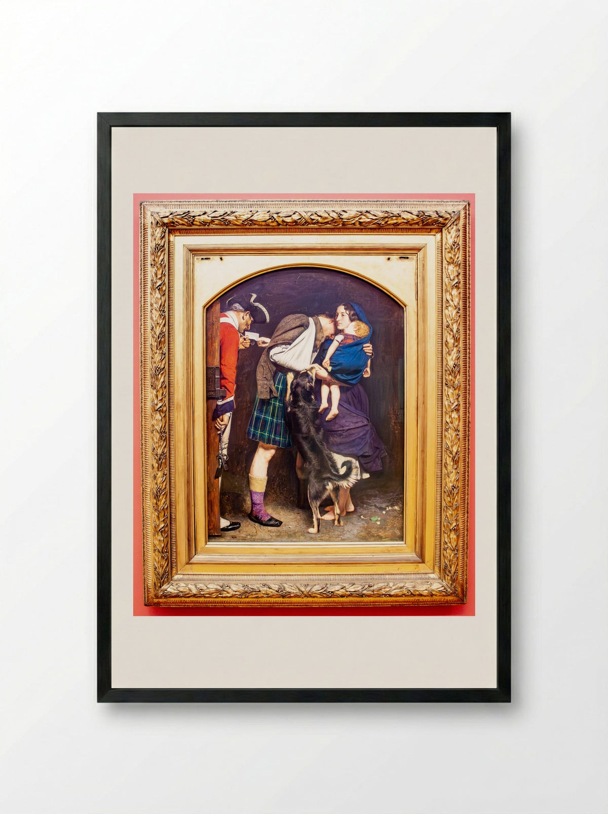The Order of Release, 1746 - John Everett Millais - Framed Print Black
